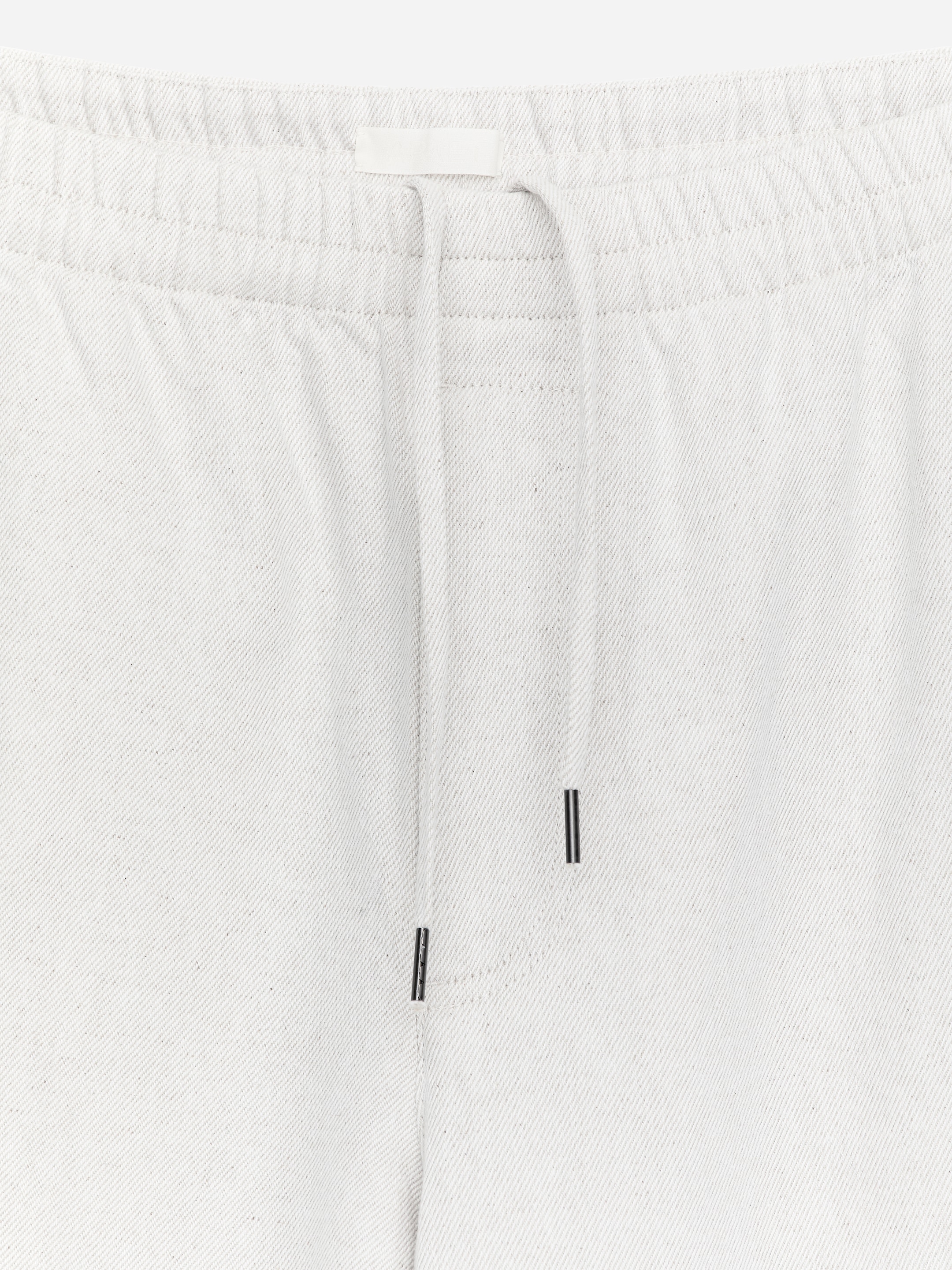 Vida byxor i bomull och linne - Off-white - Loose fit - Men - StillMedia/DescriptiveDetail - 2
