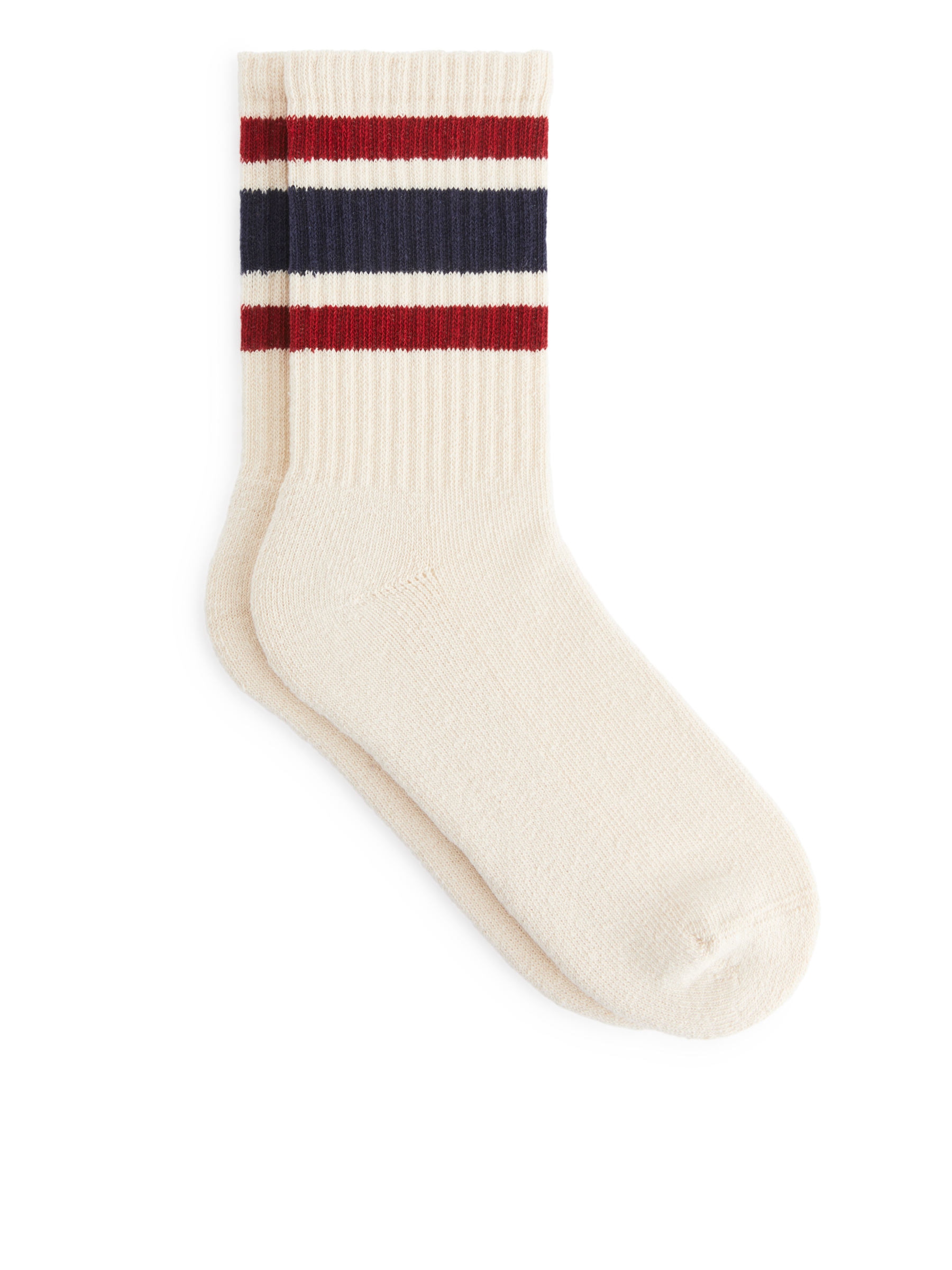 Sporty Cotton Socks - Off White/Multi Colour - Women - StillMedia/DescriptiveStillLife - 2