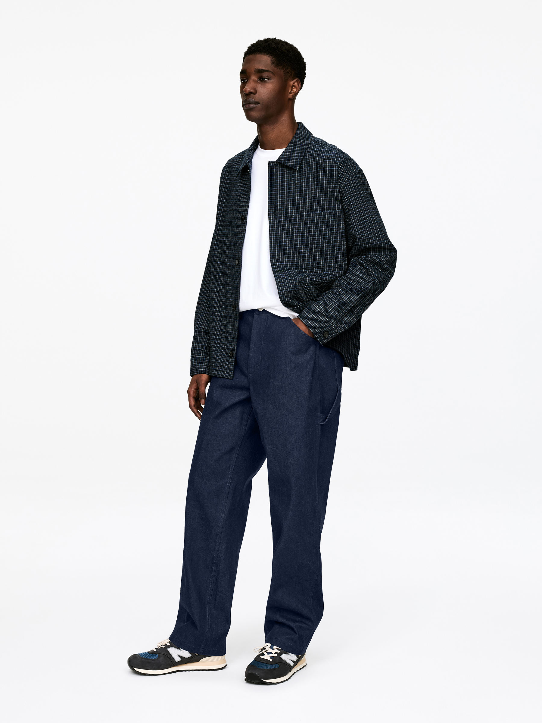 Denim Workwear Trousers - Dark Blue - Relaxed fit - Men - StillMedia/Lookbook - 6