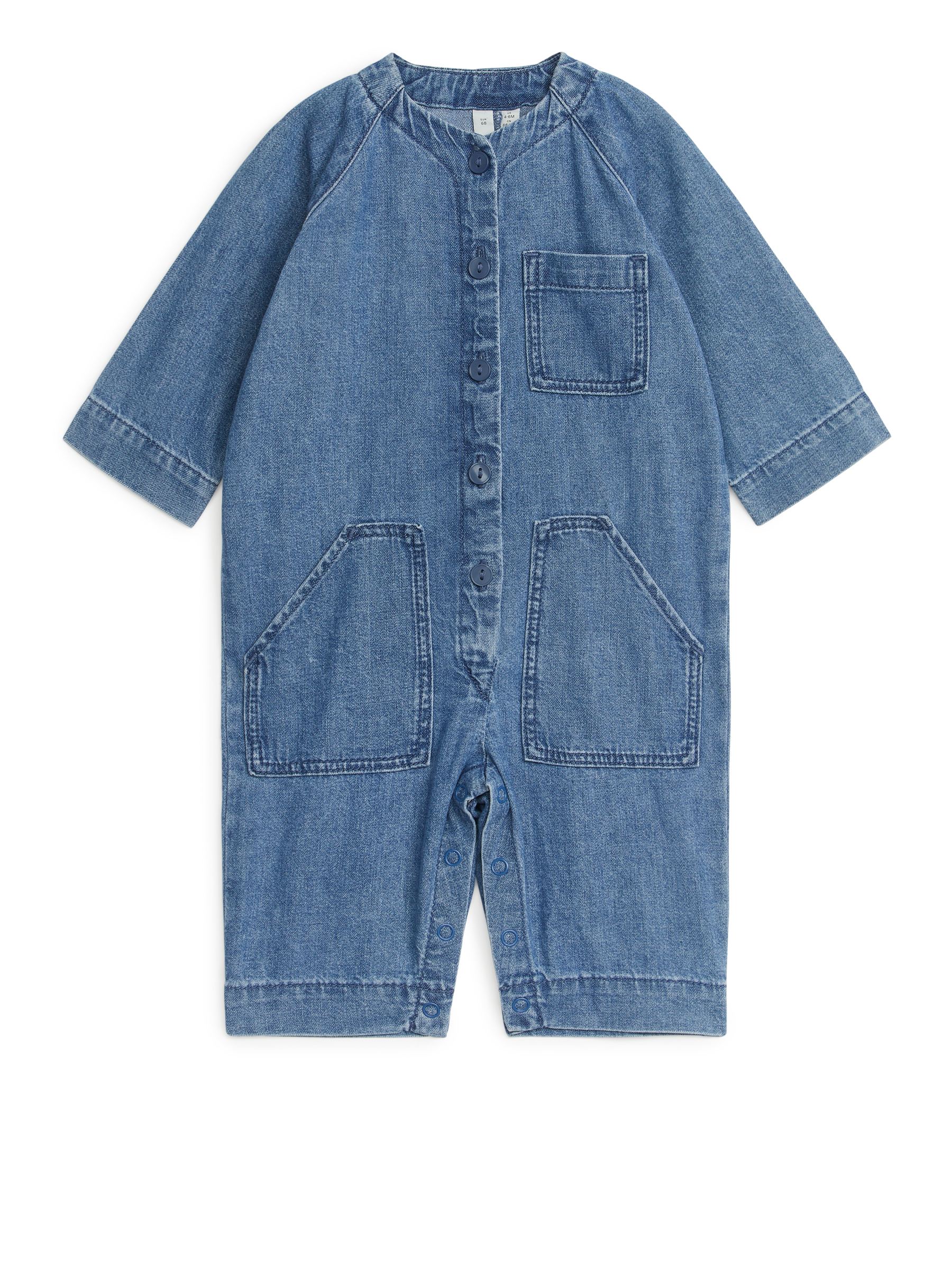 Baumwoll-Overall - Blau - Loose Fit - Kinder - StillMedia/DescriptiveStillLife - 1