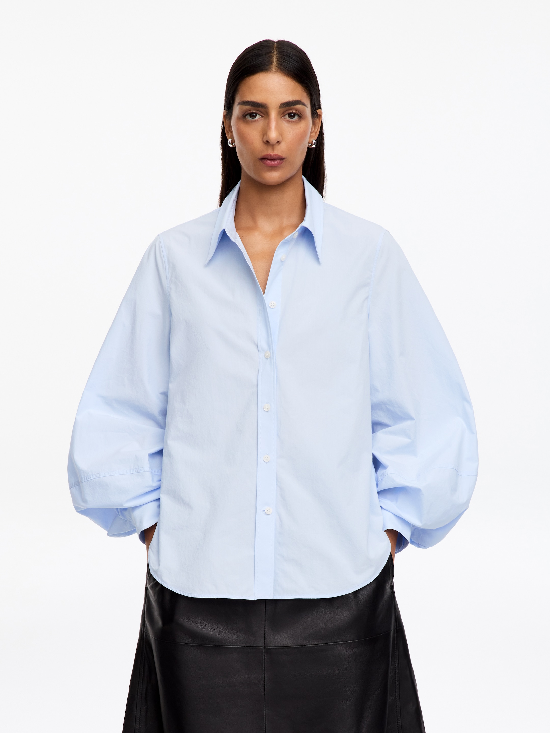 Camisa de algodón pima-Blue-20183