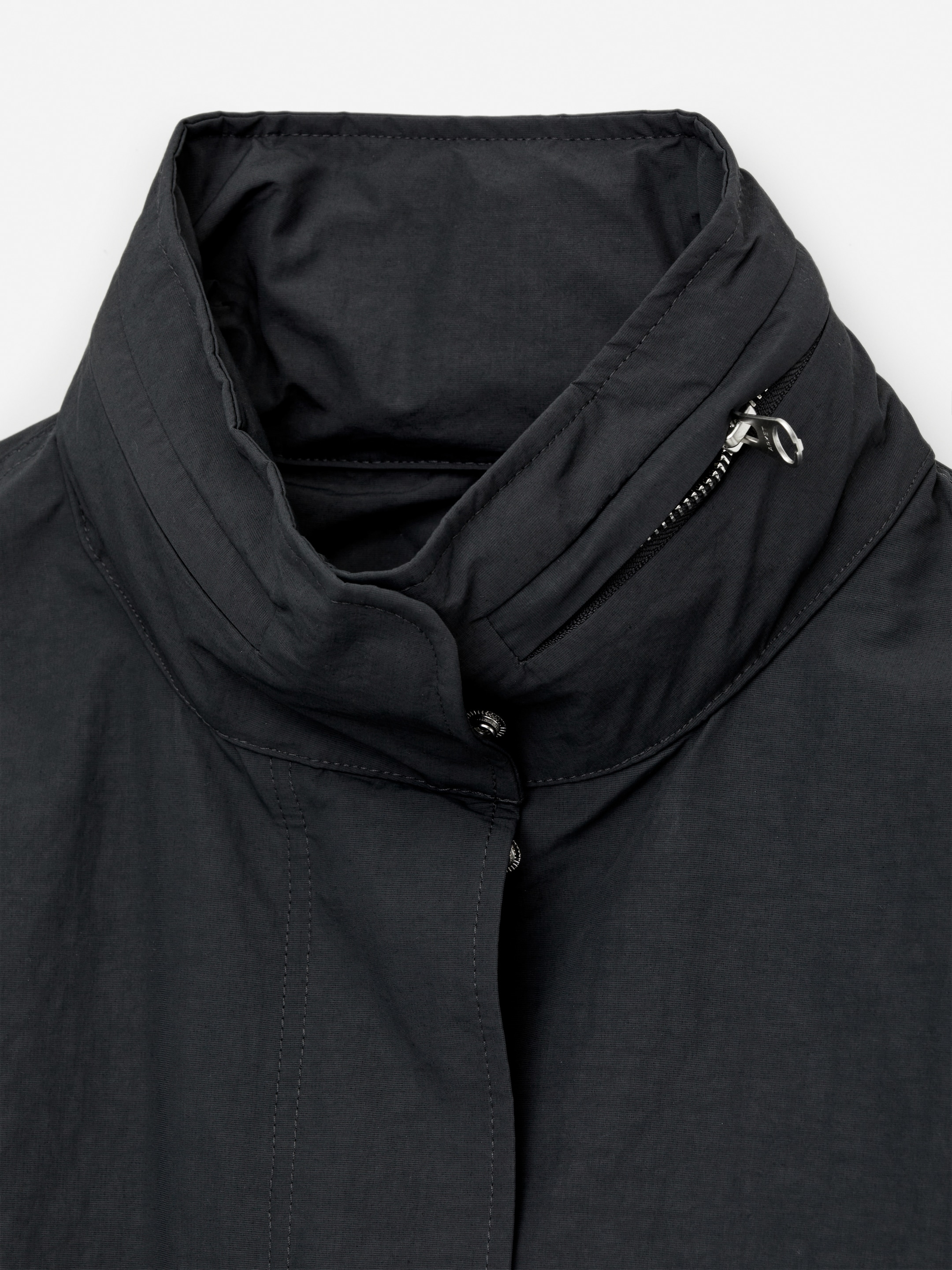 Nylon Fishtail Parka - Dark Grey - Regular fit - Women - StillMedia/DescriptiveDetail - 5