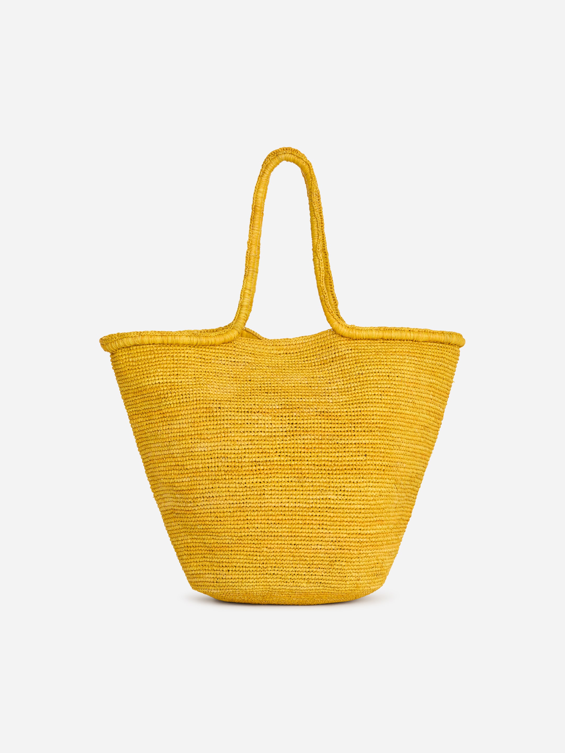 Raffia Tote Bag - Yellow - Women - StillMedia/DescriptiveStillLife - 1