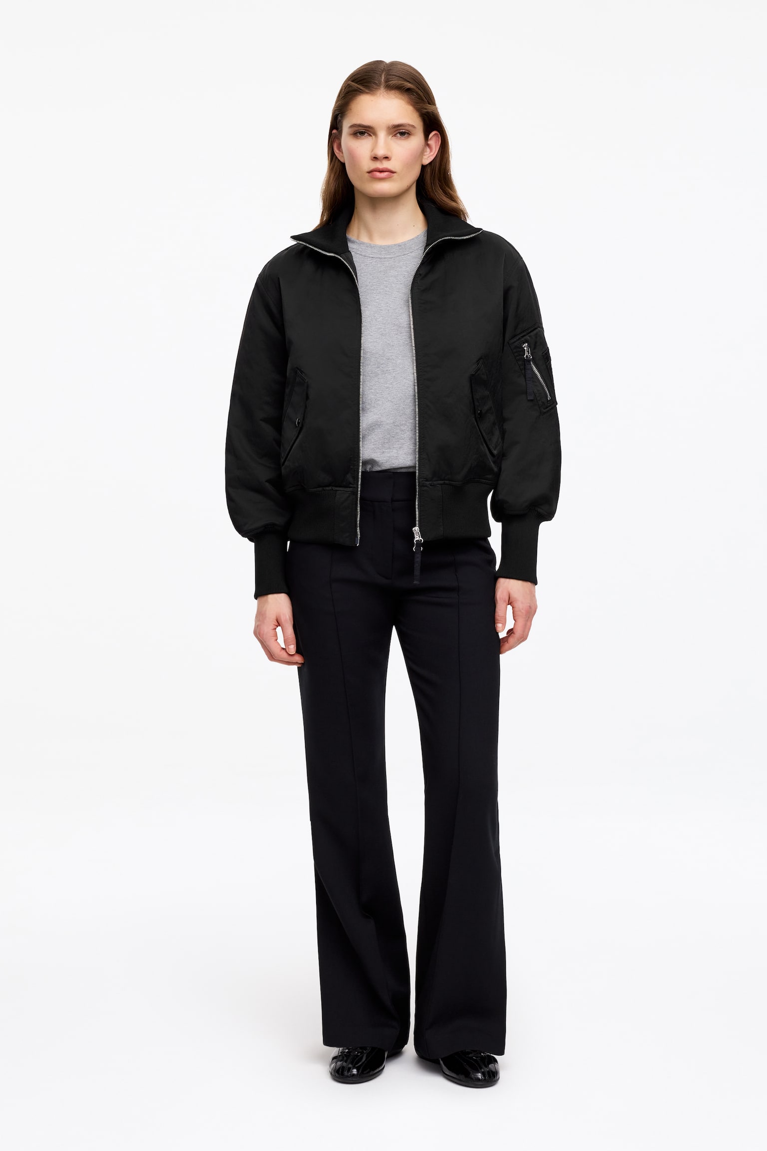 Giacca in nylon - Nero - 1