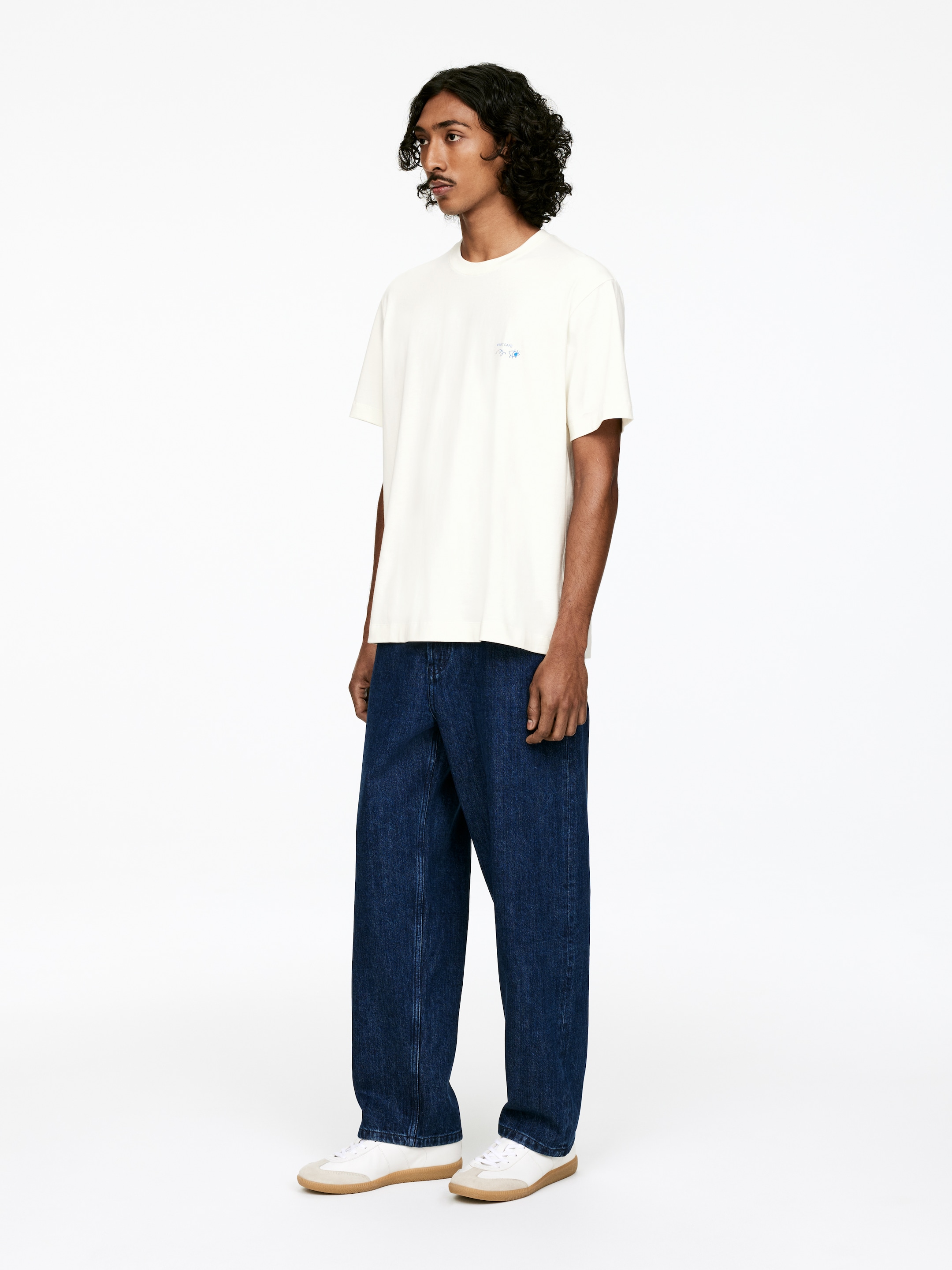 Visualizza immagine più grande: T-shirt con stampa ARKET CAFÉ - Bianco sporco/Blu - UOMO | H&M IT 2