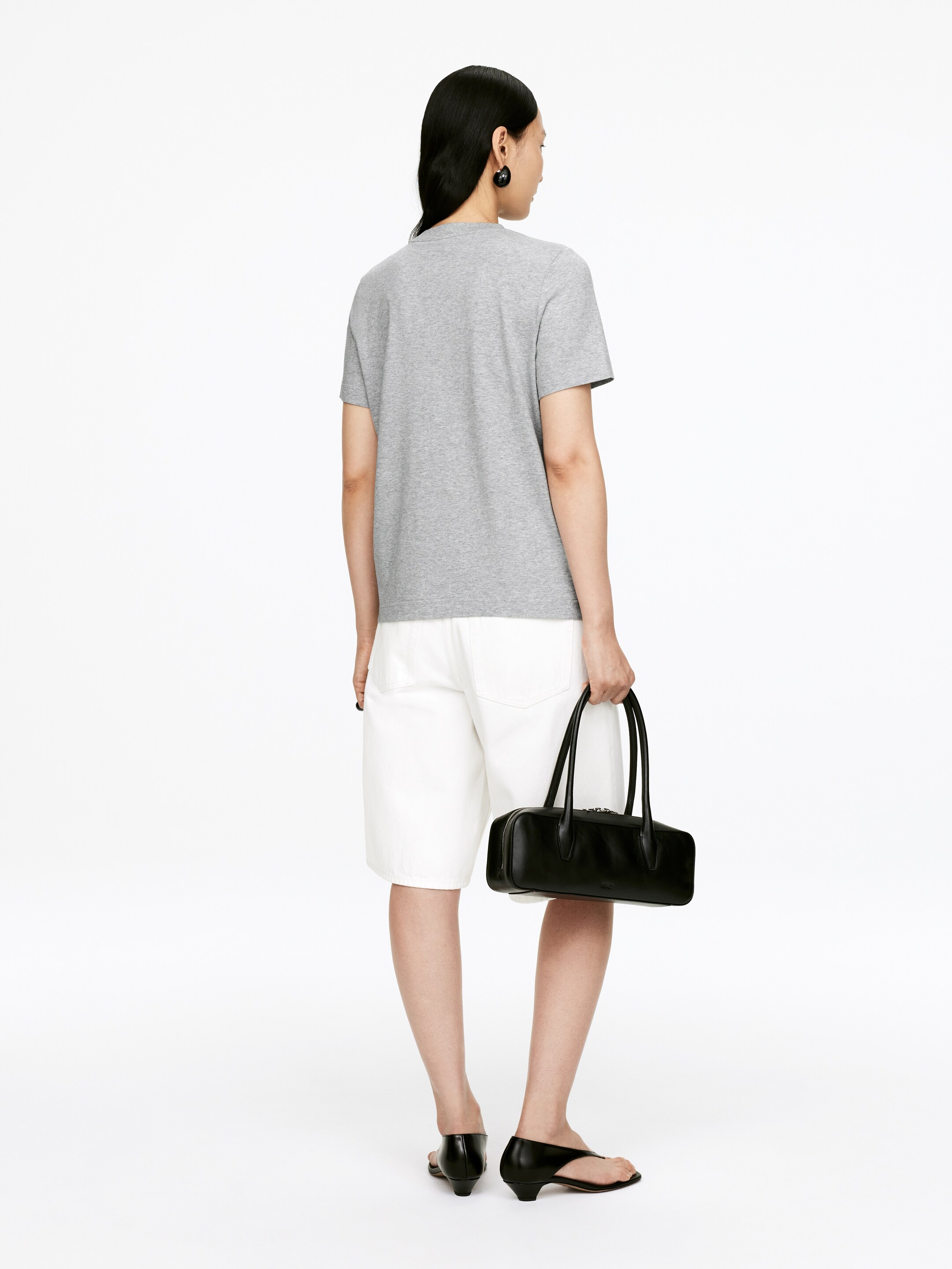 Ver imagem maior: T-shirt LILY - Cinzento mesclado - SENHORA | H&M PT 3