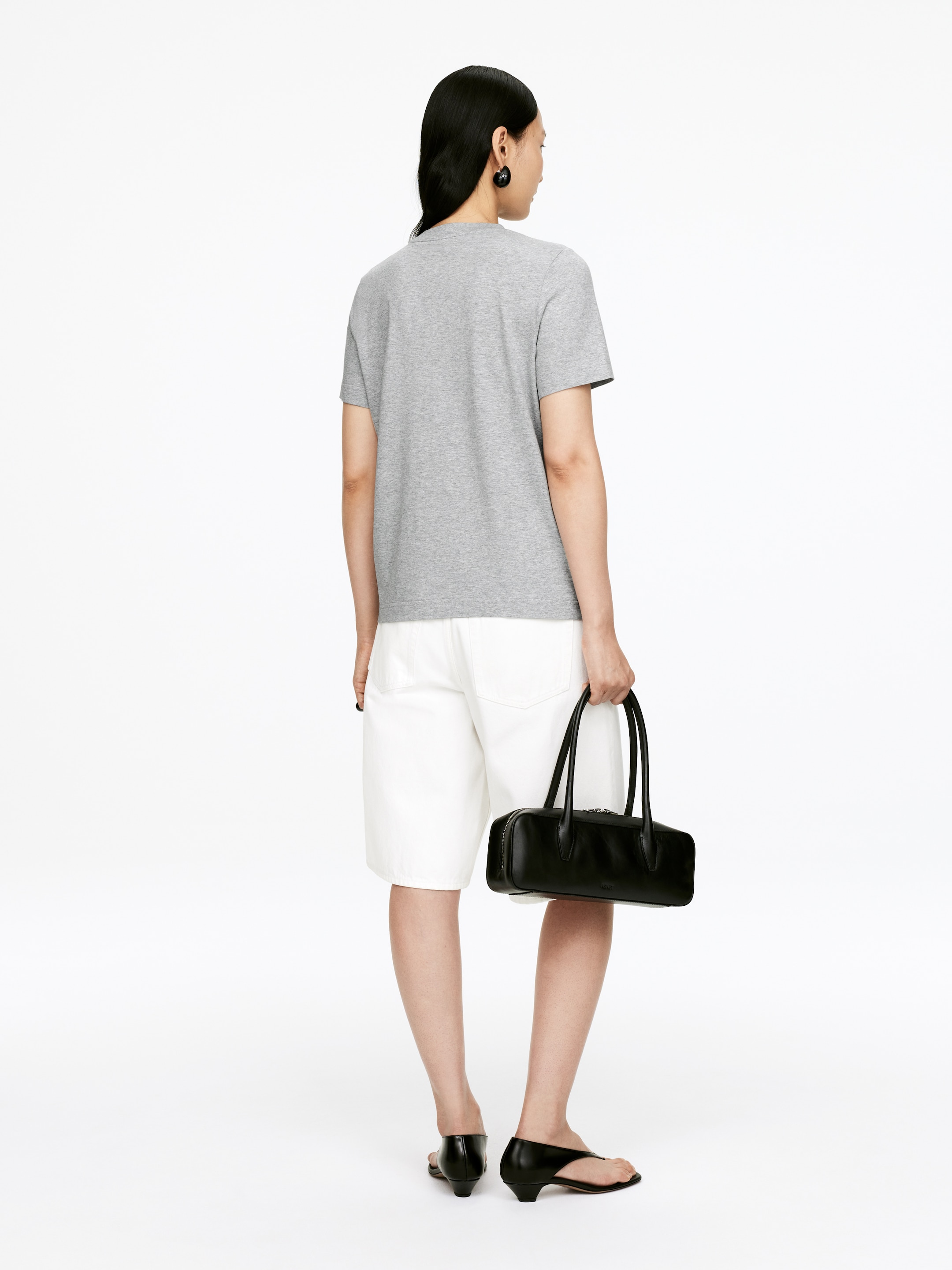 Zobacz większy obraz: T-shirt LILY - Szary melanż - ONA | H&M PL 3