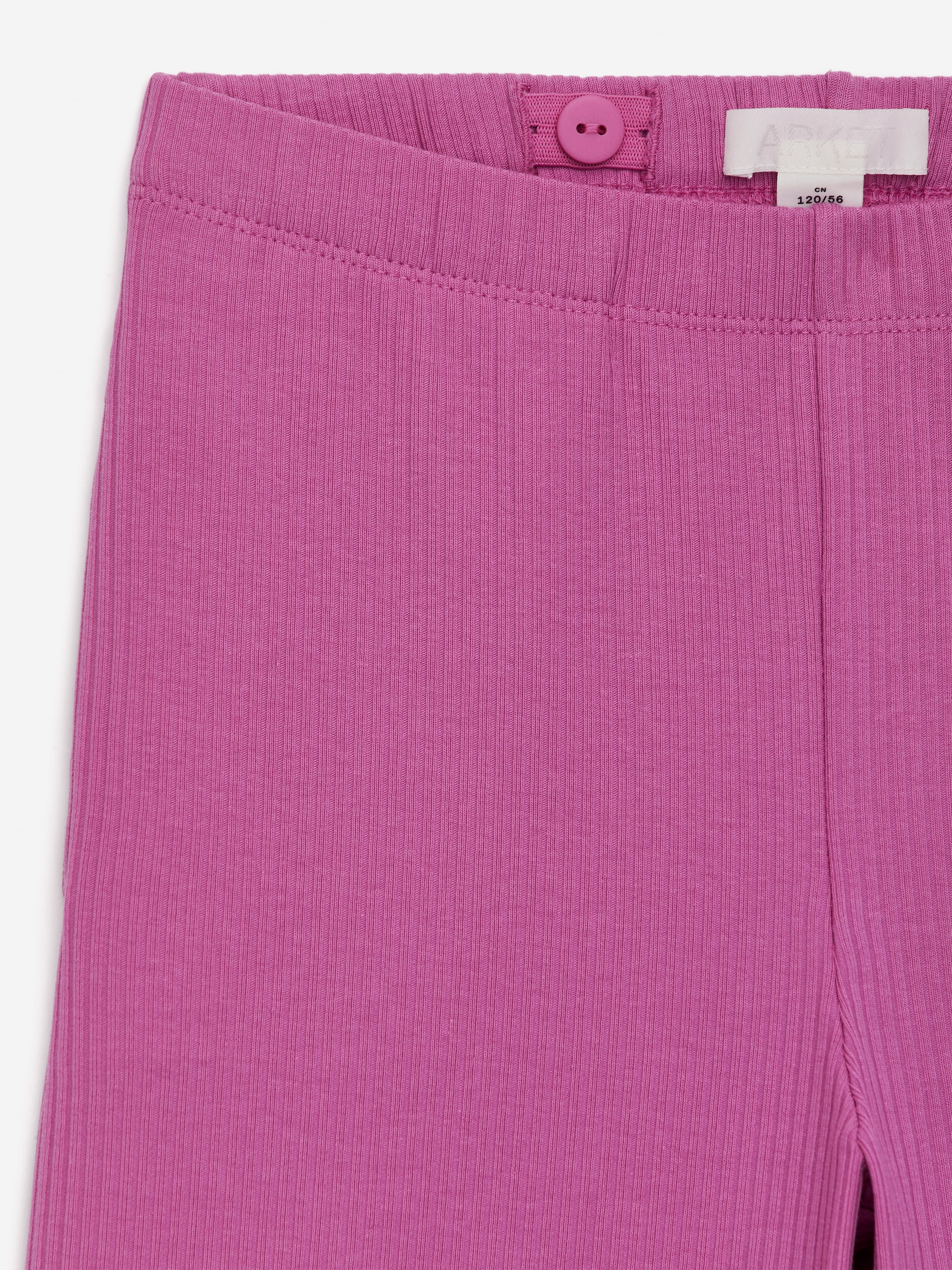 Rib Cotton Trousers - Pink - Regular fit - Children - StillMedia/DescriptiveDetail - 3