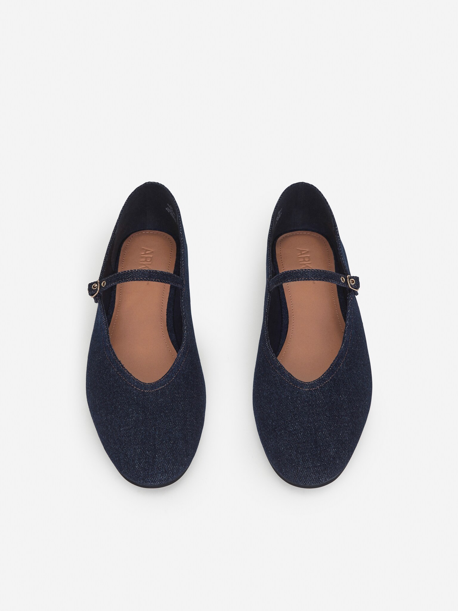 Mary Janes i denim - Mörkblå - 2