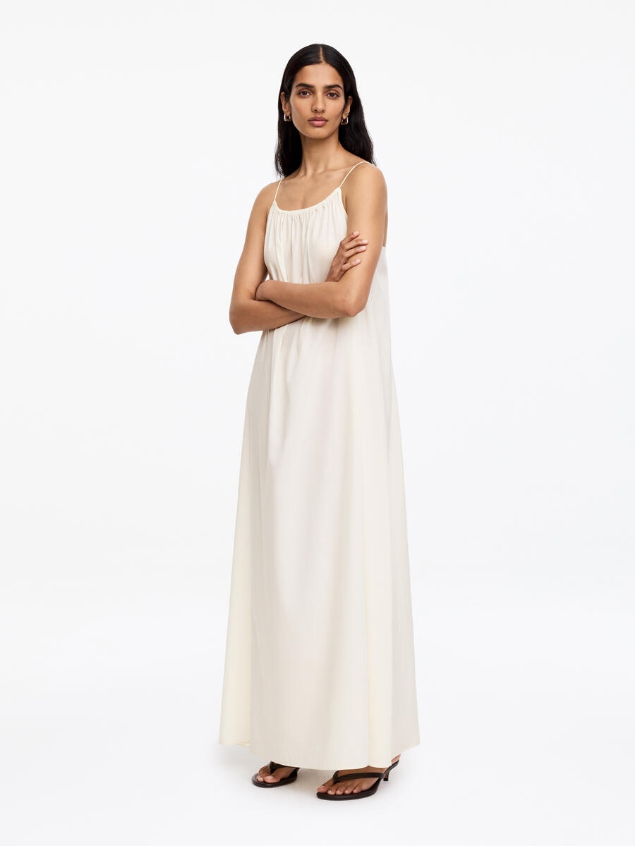 ARKET Women's  Lyocell Cotton Beach Dress White,  size L