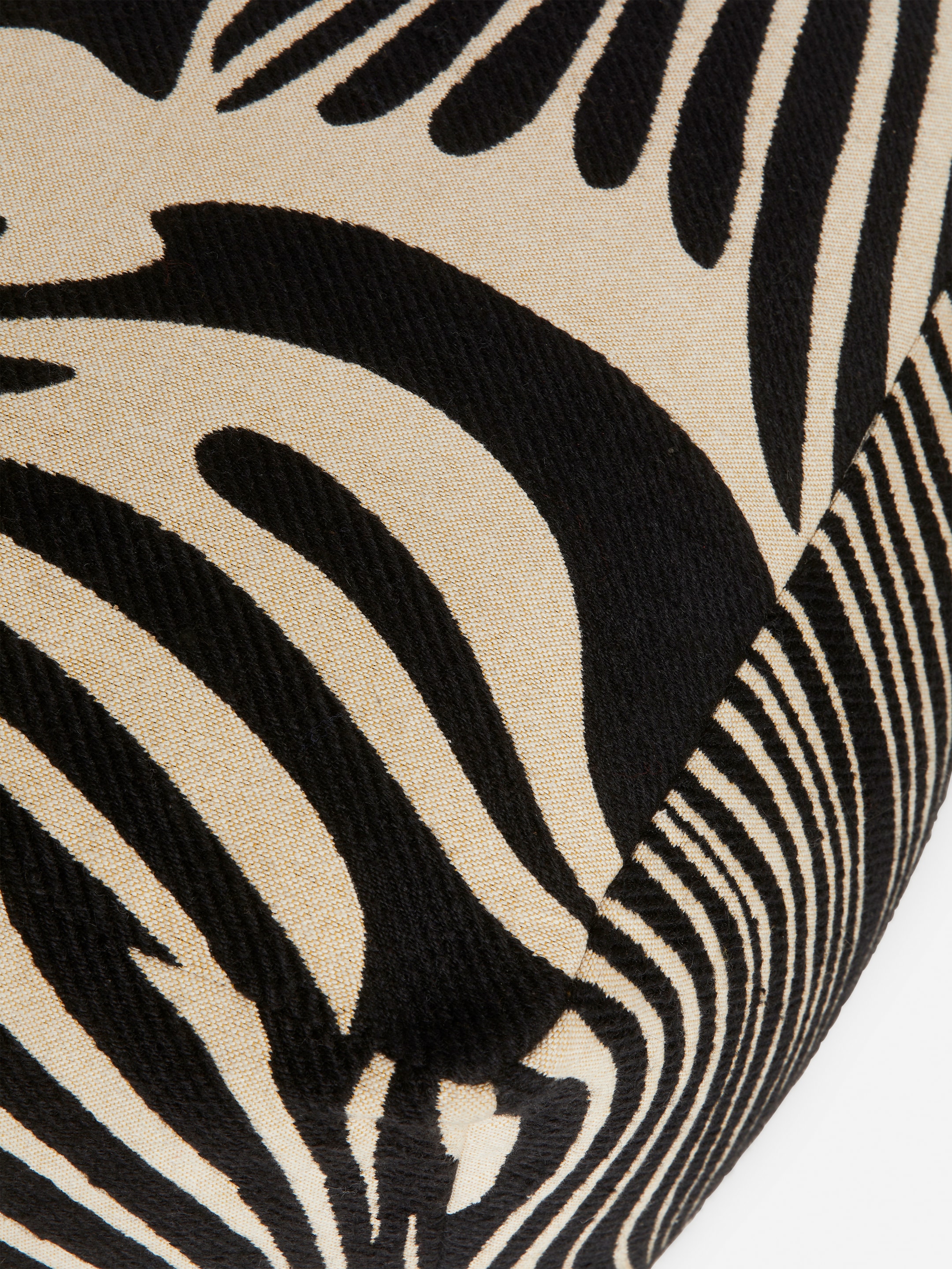 Pouf in cotone e lana - Nero/Beige - Homeware - StillMedia/DescriptiveDetail - 1