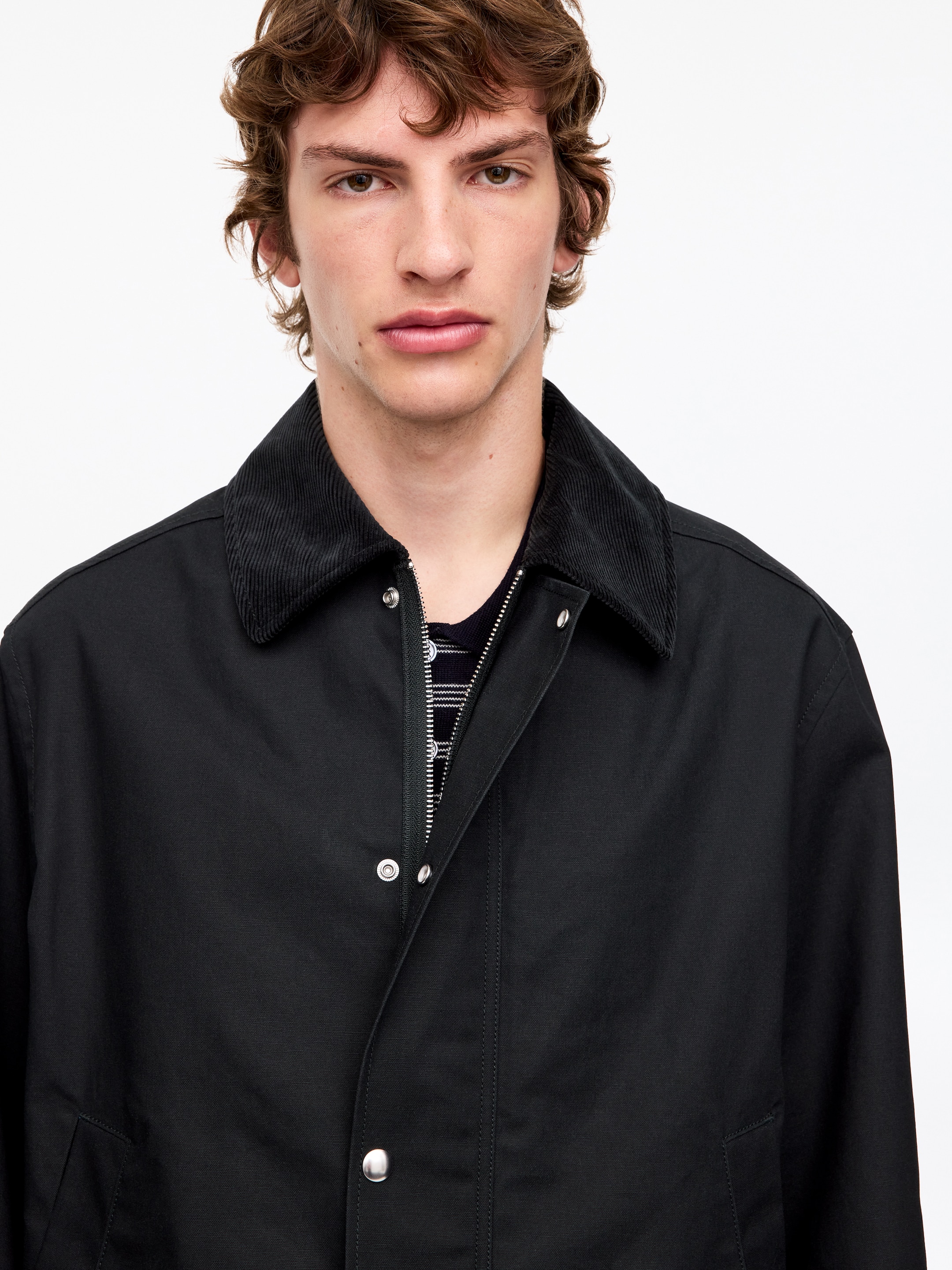 Short Waxed Jacket - Black - Regular fit - men - StillMedia/Lookbook - 5