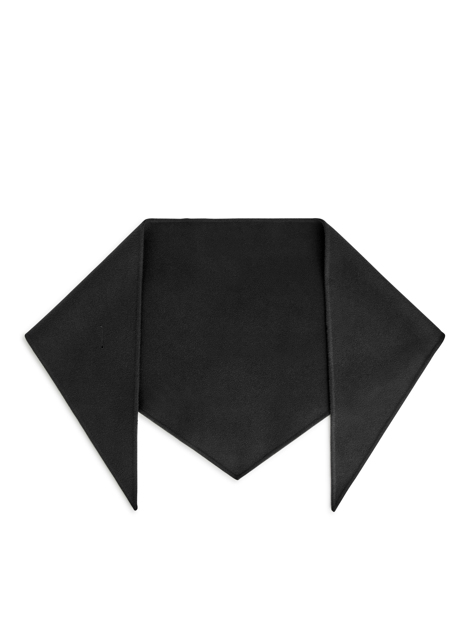Sciarpa in lana a triangolo - Nero - 5
