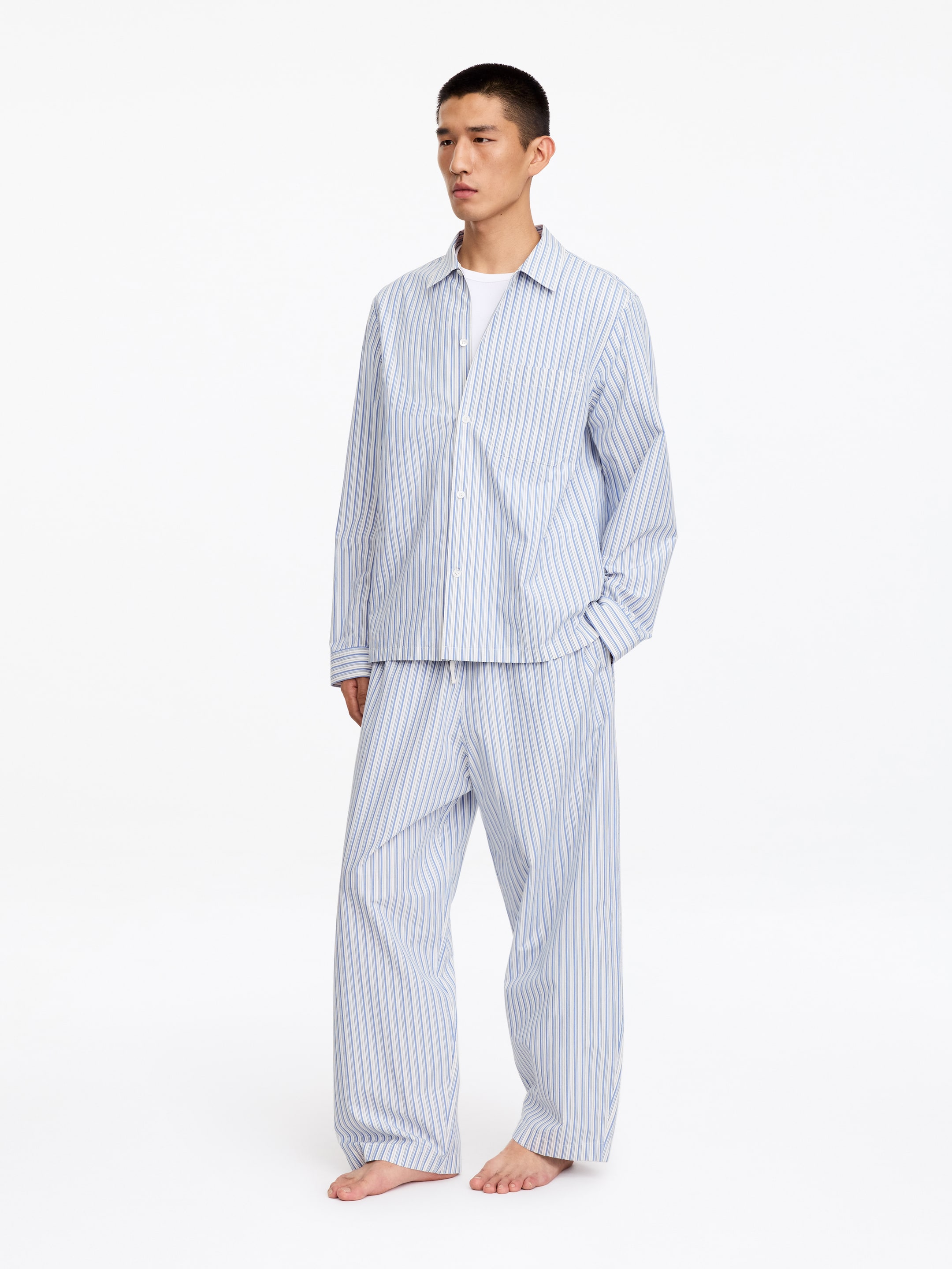 Camisa de pijama de rayas - Azul/rayas - Corte estándar - men - StillMedia/Lookbook - 2