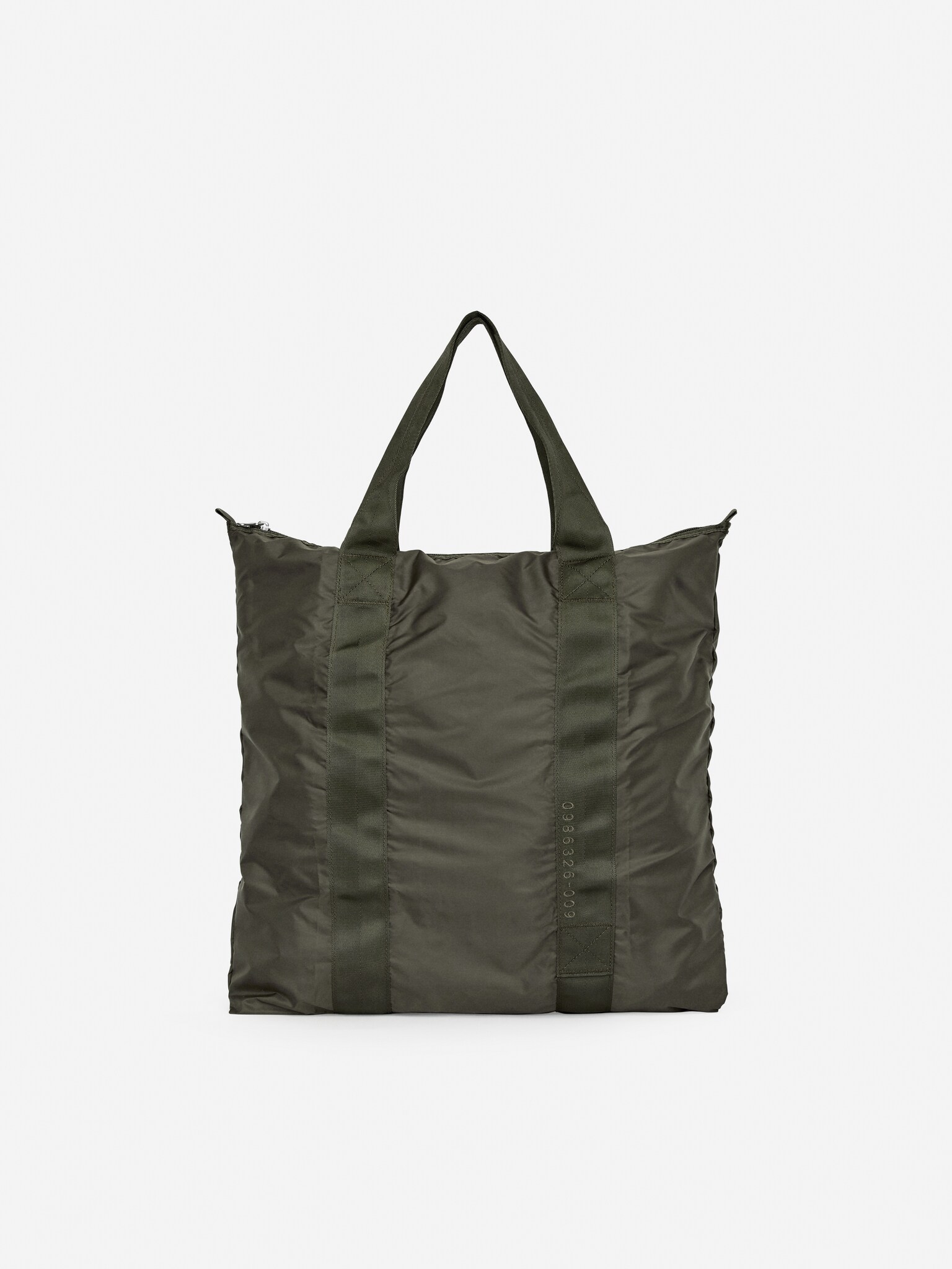 Fourre-tout pliable - Vert kaki/Beige foncé/Noir
