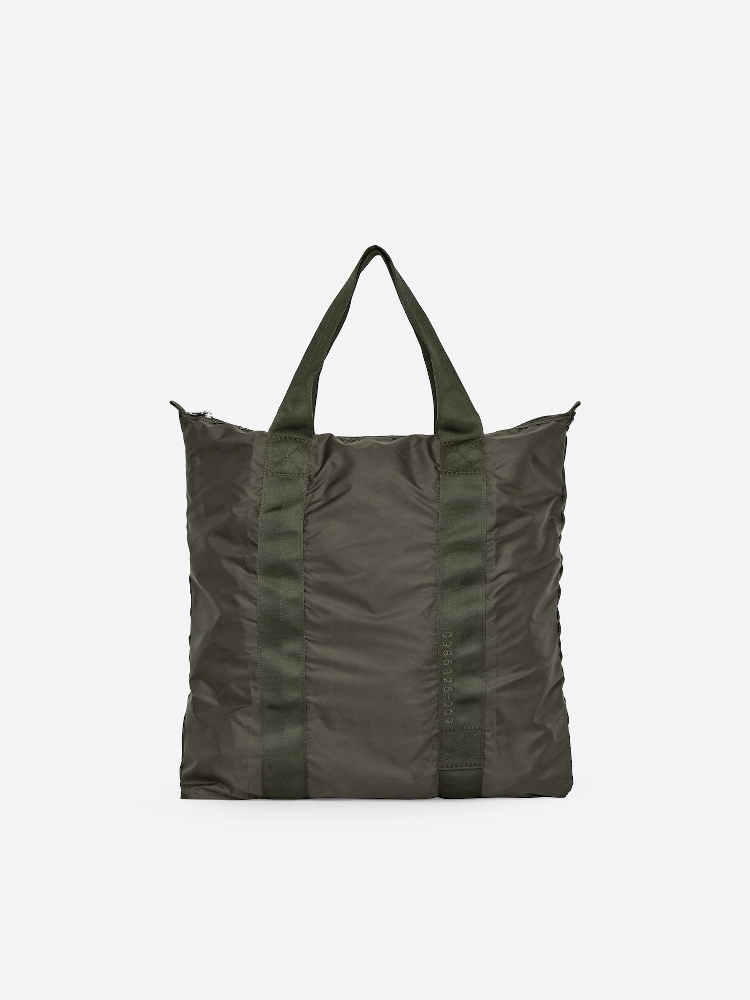 Fourre-tout pliable - Vert kaki/Beige foncé/Noir