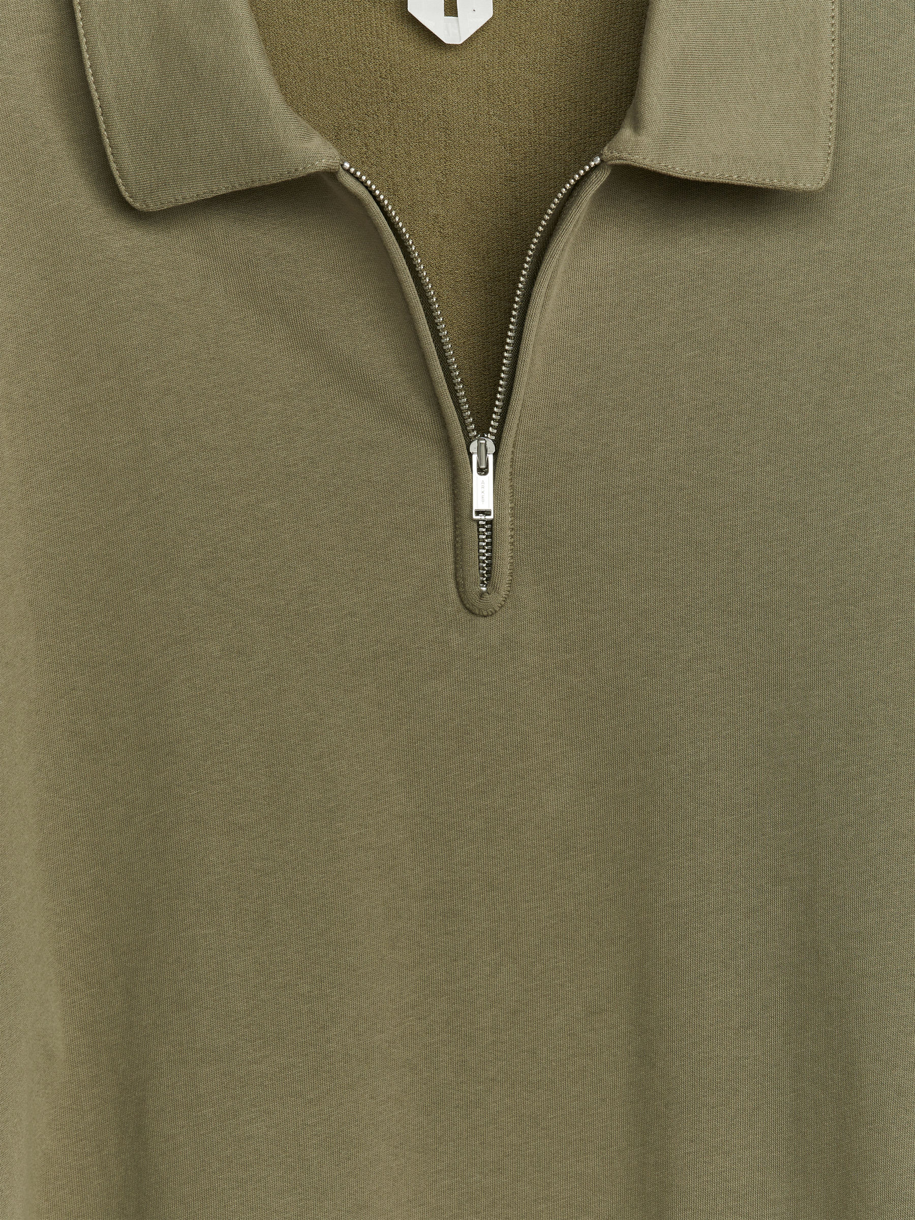 Poloshirt mit kurzem Reißverschluss - Khaki - Regular Fit - Herren - StillMedia/DescriptiveDetail - 1
