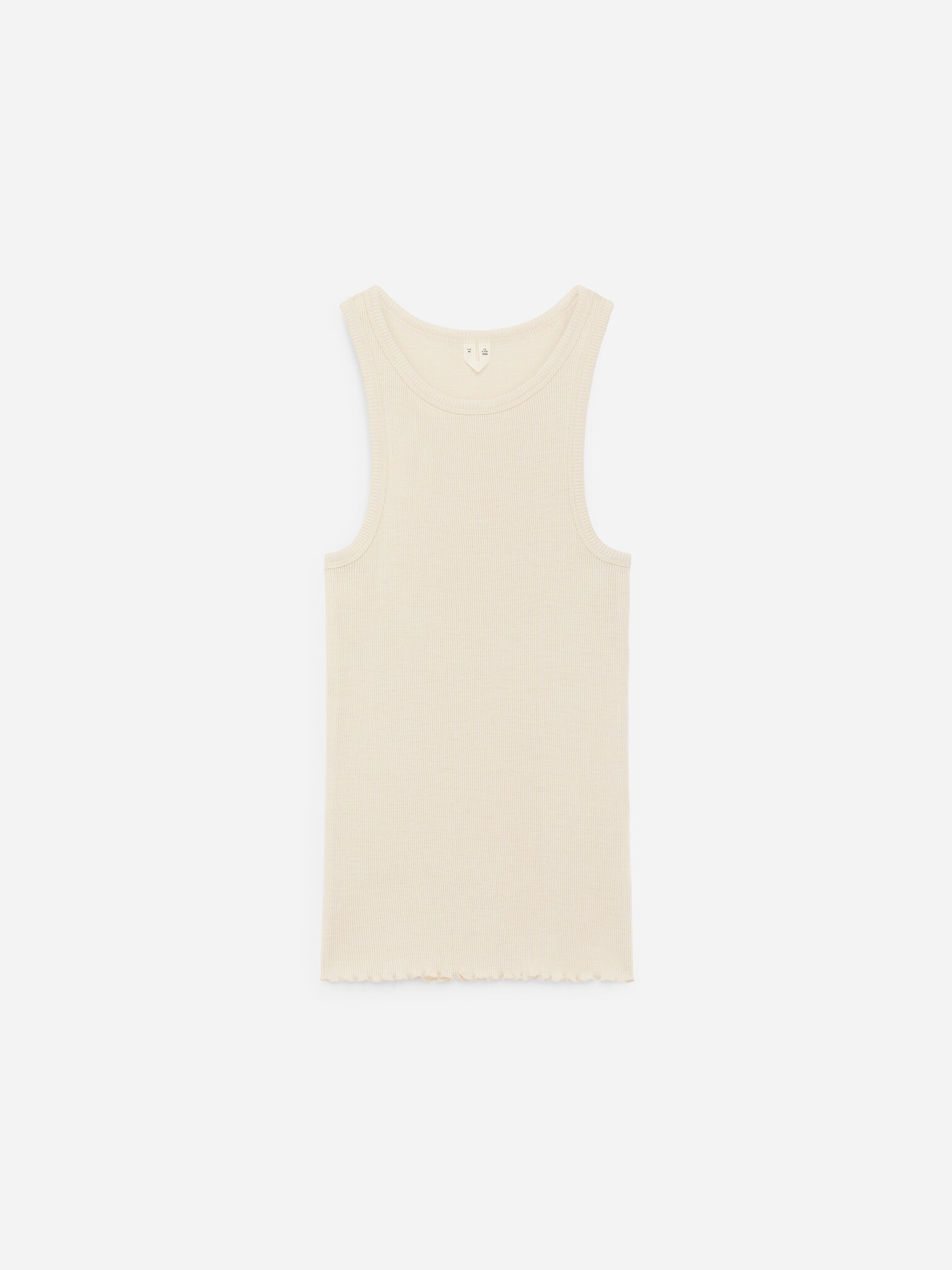 Débardeur en laine et soie - Blanc cassé - 2