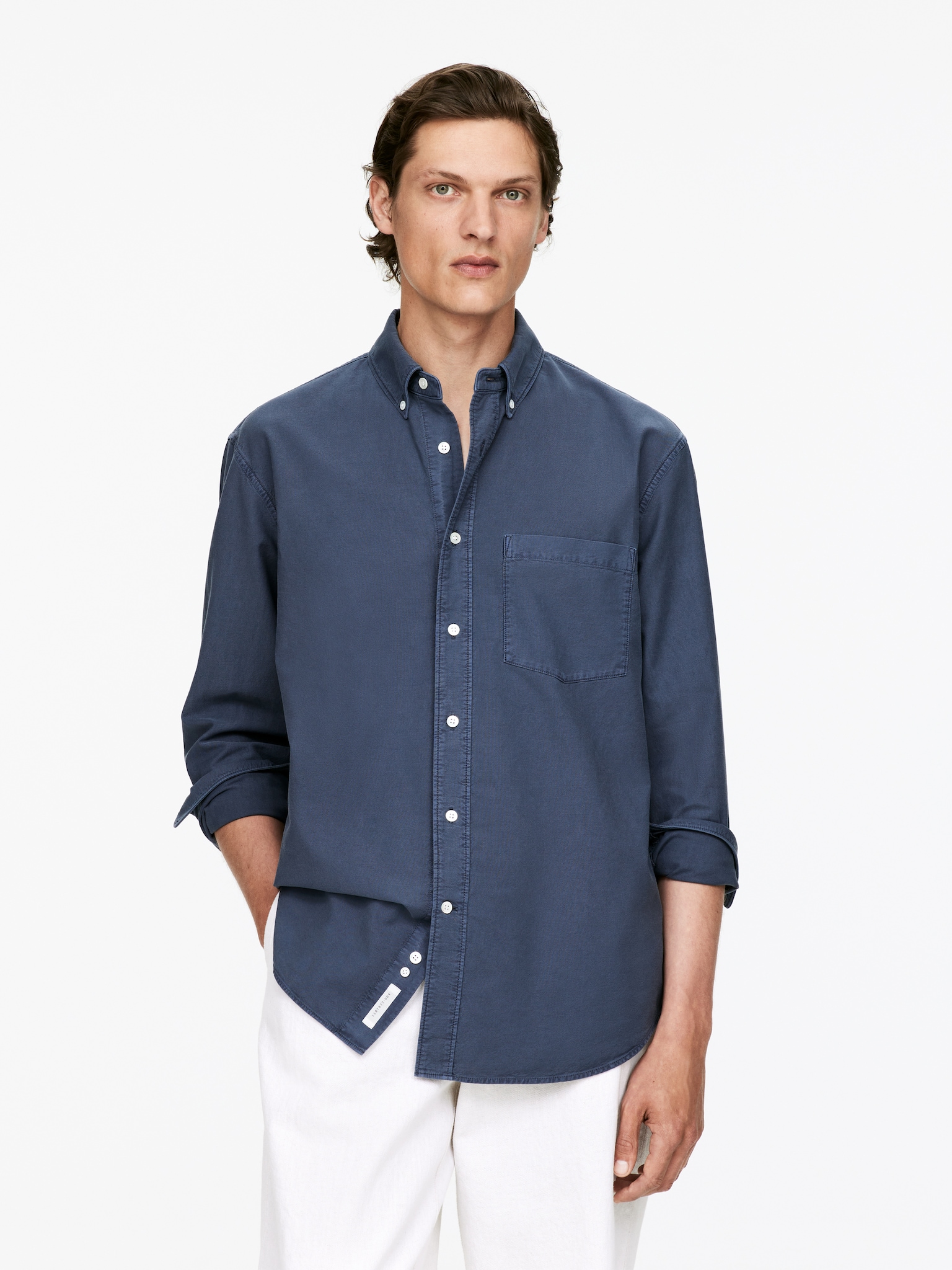 Laza oxford ing - Kék/Matt menta