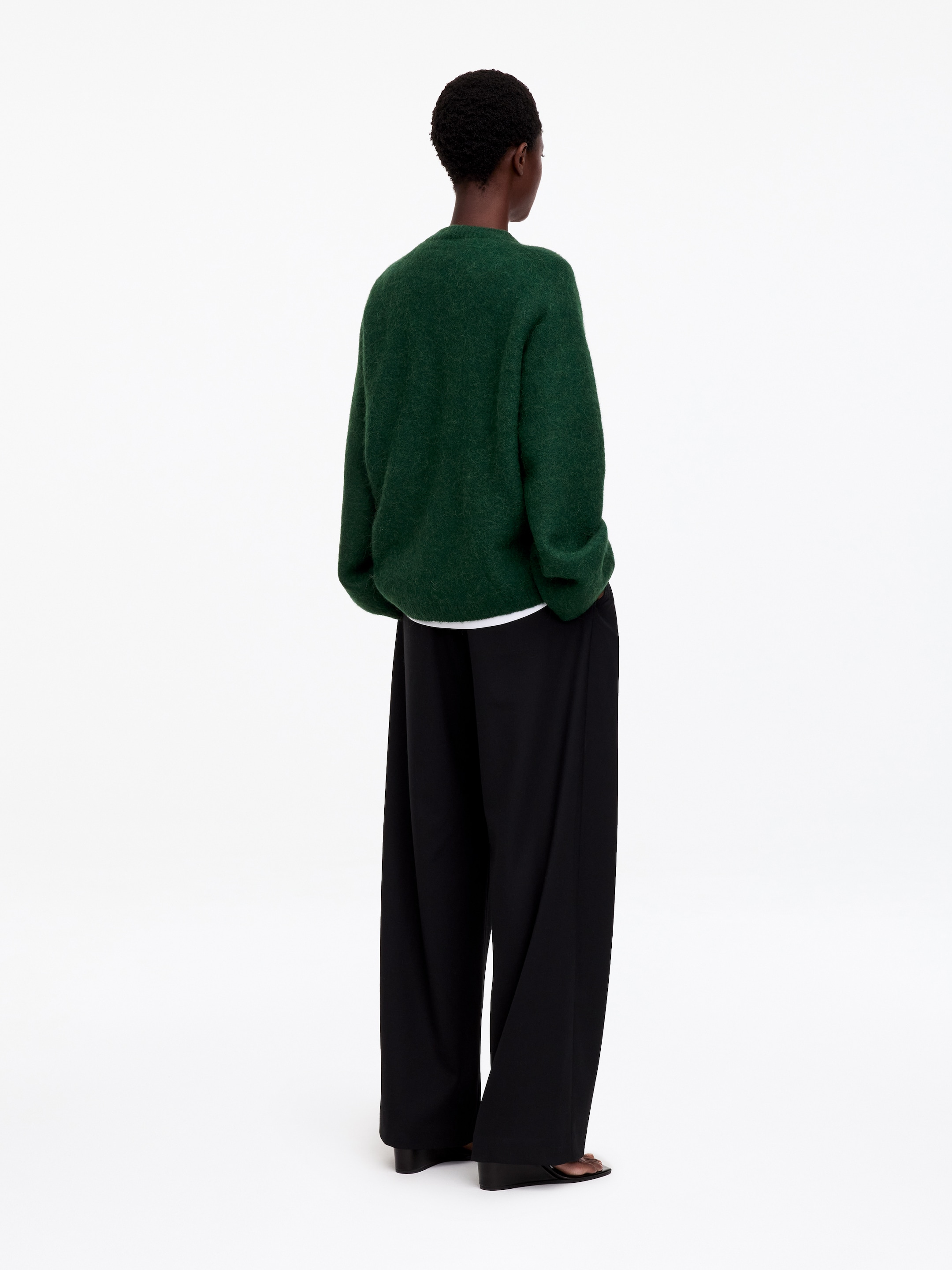 Jersey de mezcla de lana y alpaca - Verde - Oversized - women - StillMedia/Lookbook - 7
