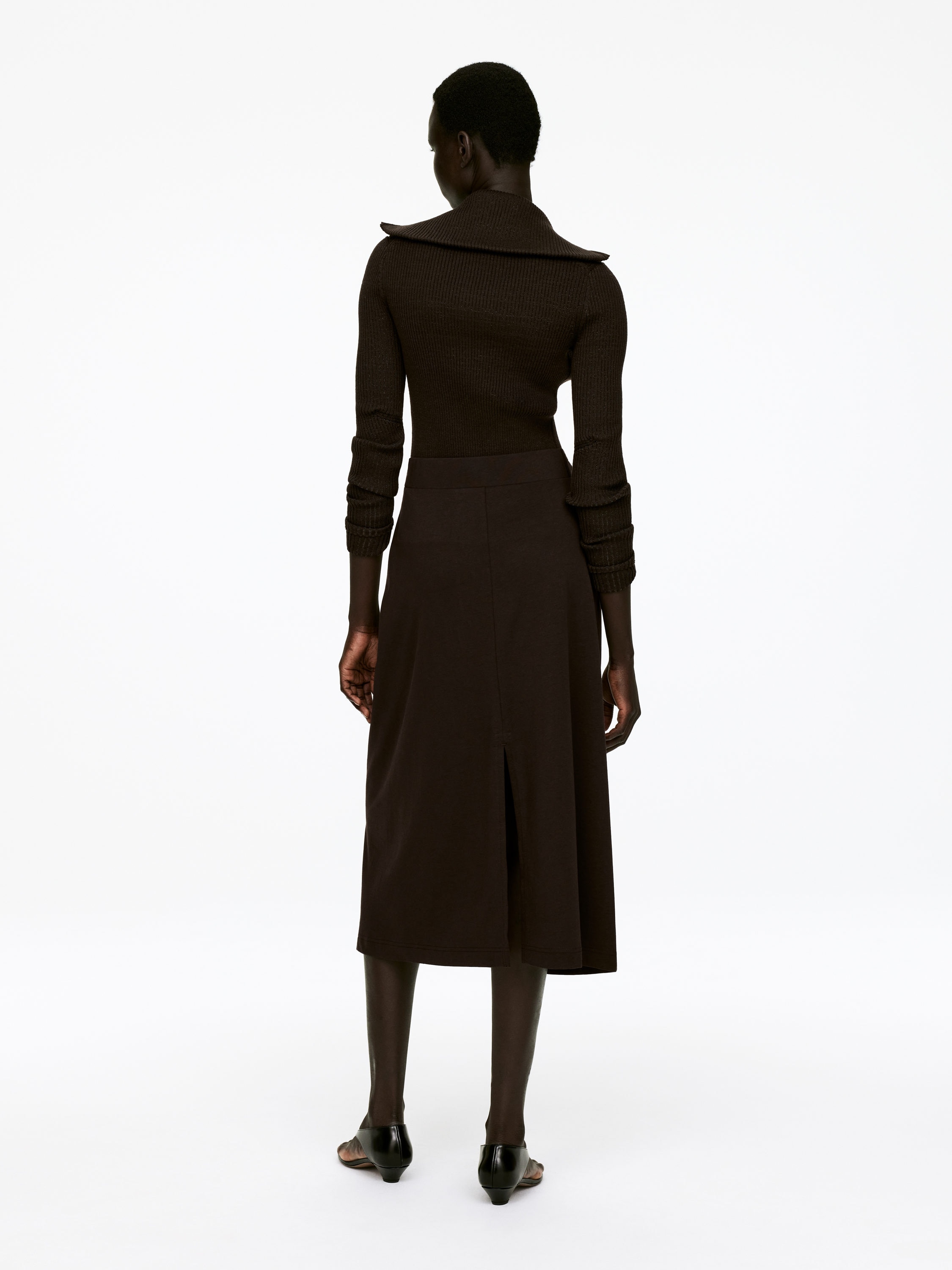 Twist Midi Skirt - Brown - Regular fit - Women - StillMedia/Lookbook - 6