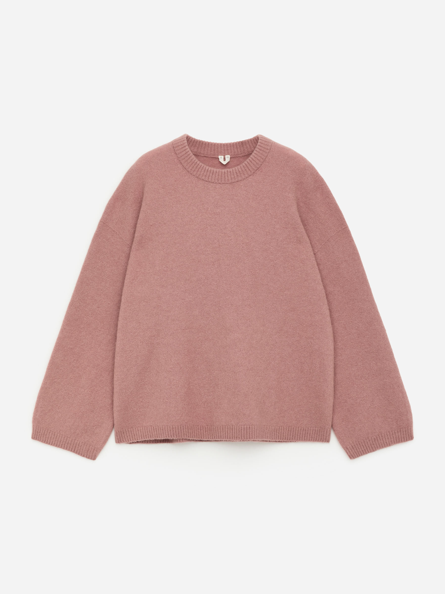 Alpaca-Wool Blend Jumper-#AF877D-17249