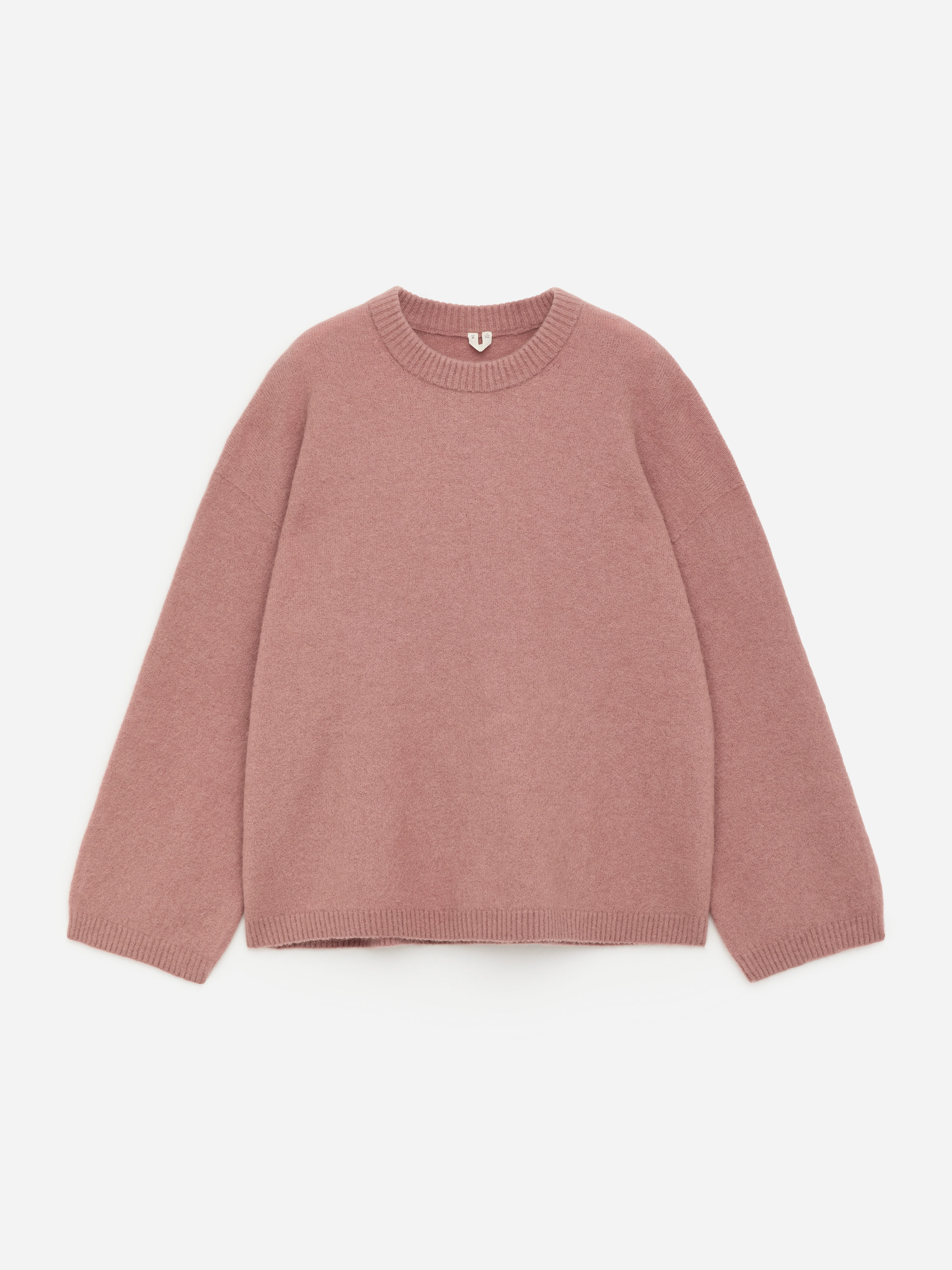 Alpaca-Wool Blend Jumper-Pink-17249