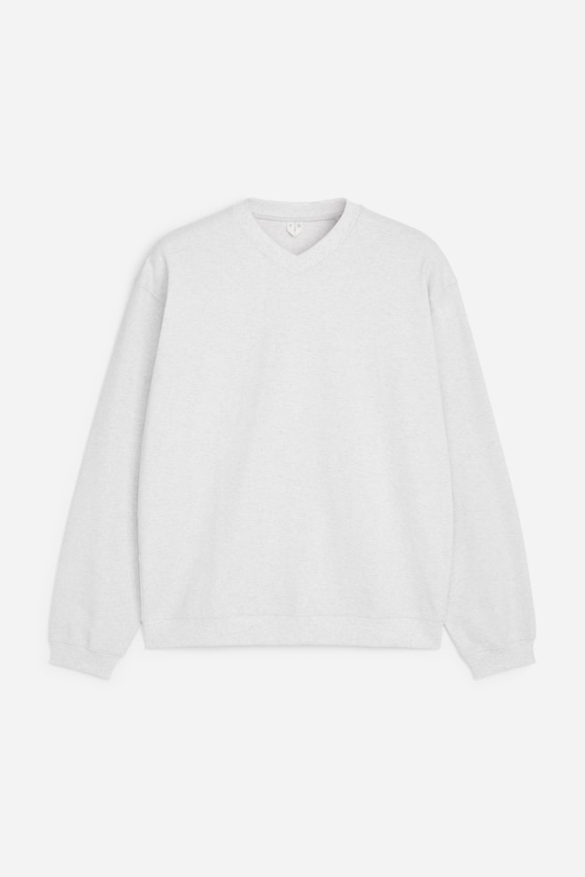 Relaxed Sweatshirt - Grey Melange - 1