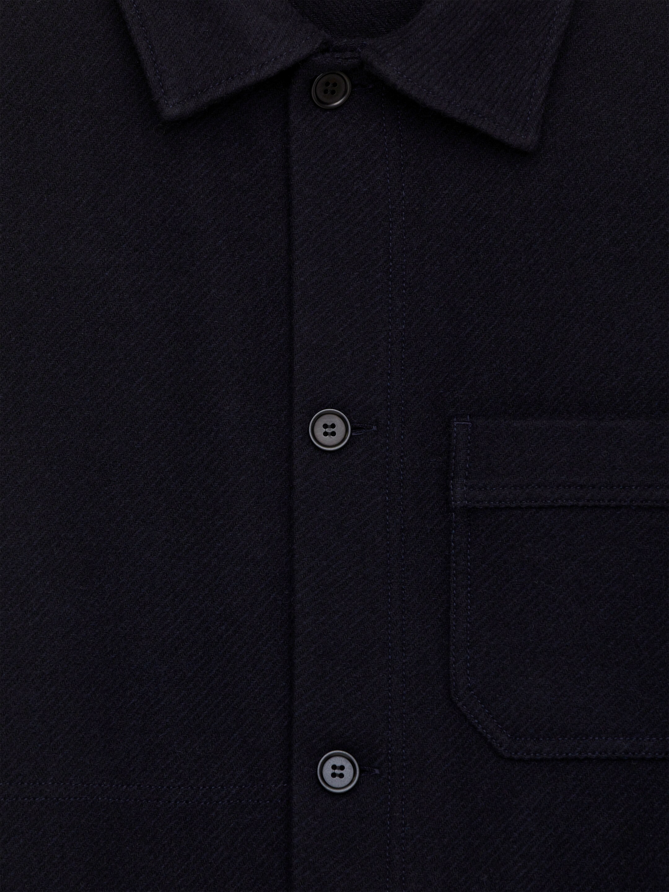 Nagyobb kép megtekintése: Gyapjúkeverék overshirt - Sötétkék - FÉRFI | H&M HU 6