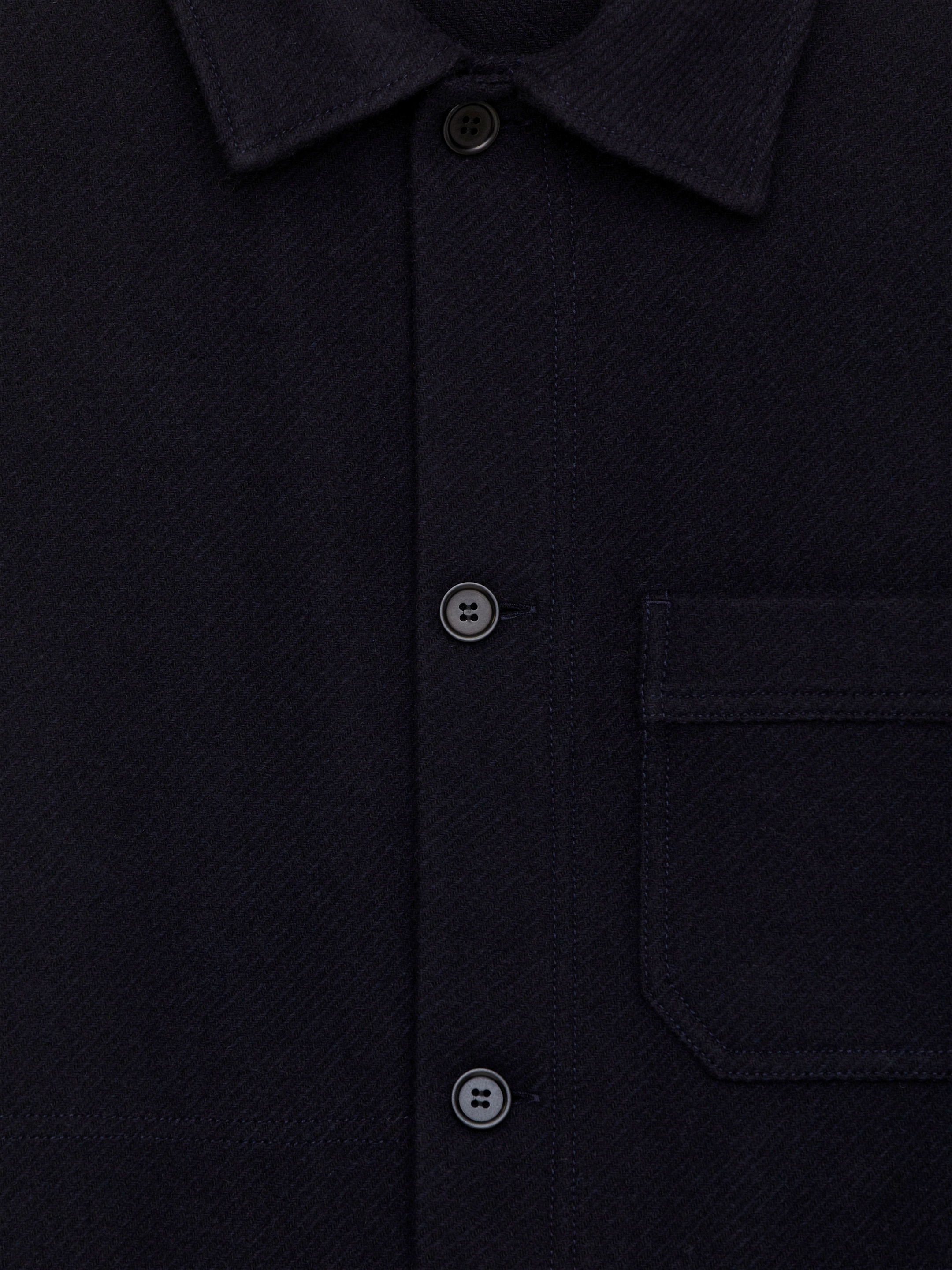 Ver imagen más grande: Sobrecamisa en mezcla de lana - Azul oscuro - HOMBRE | H&M ES 6