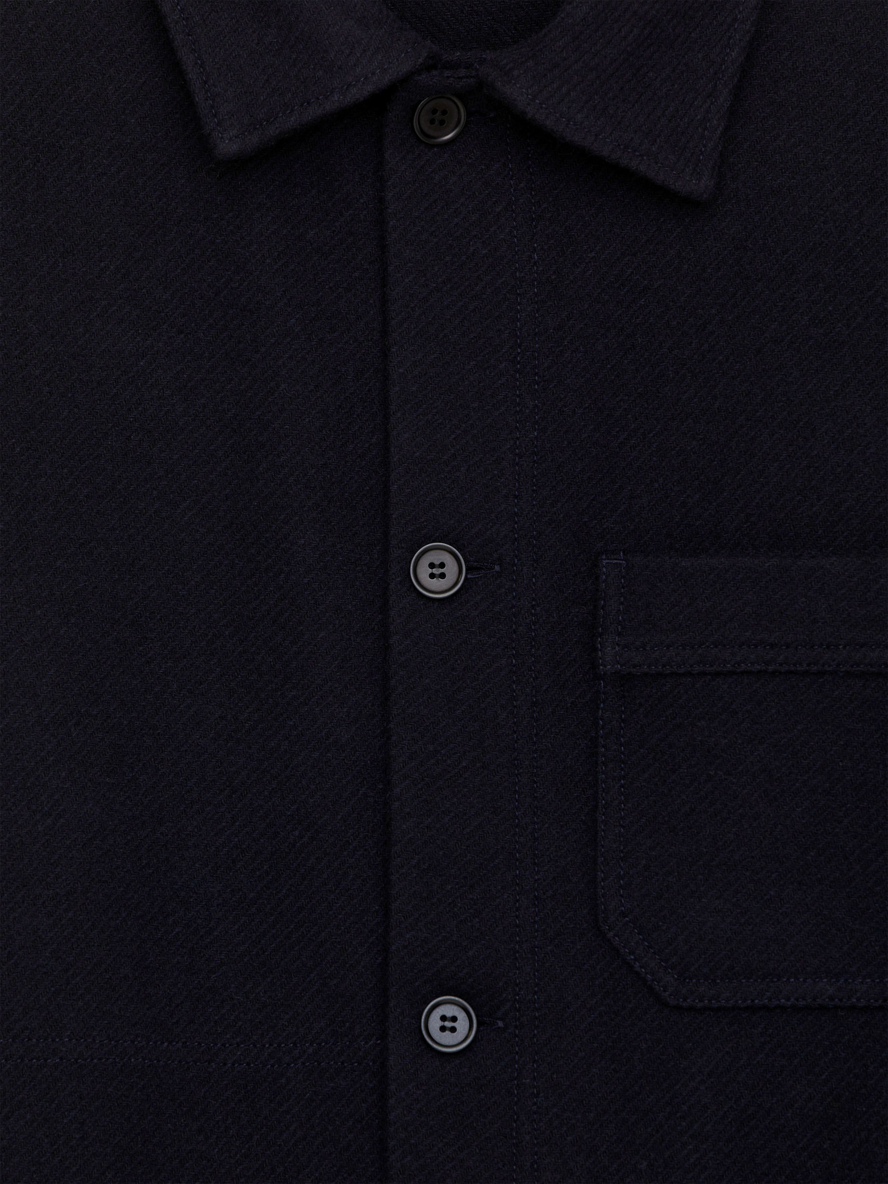 Wool-Blend Overshirt - Dark Blue - Regular fit - Men - StillMedia/DescriptiveDetail - 1