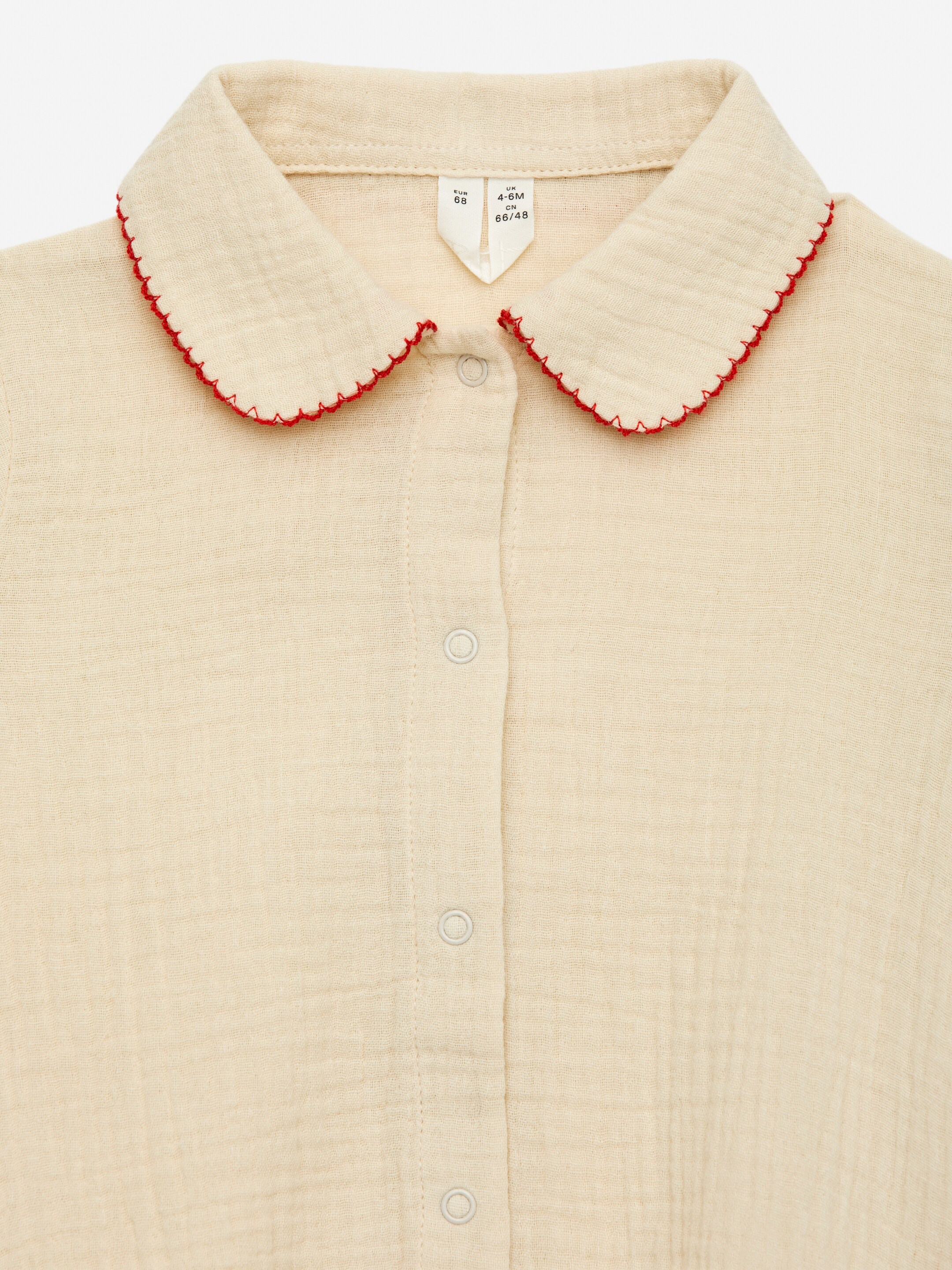 Größeres Bild ansehen: Strampler aus Baumwollmusselin - Cremeweiß - Kids | H&M DE 3