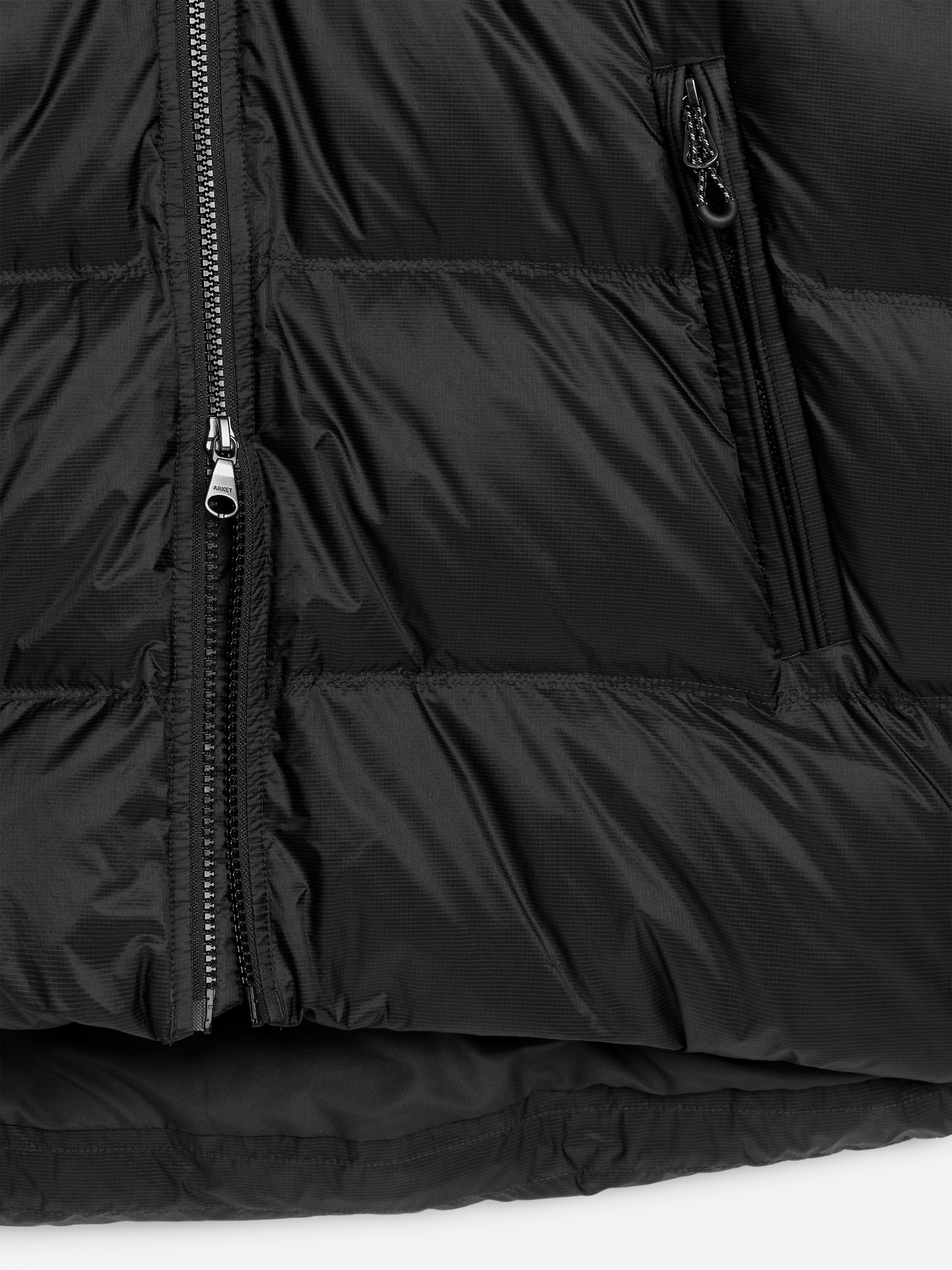 Upcycled Down Sporty Jacket - Black - Regular fit - Men - StillMedia/DescriptiveDetail - 3