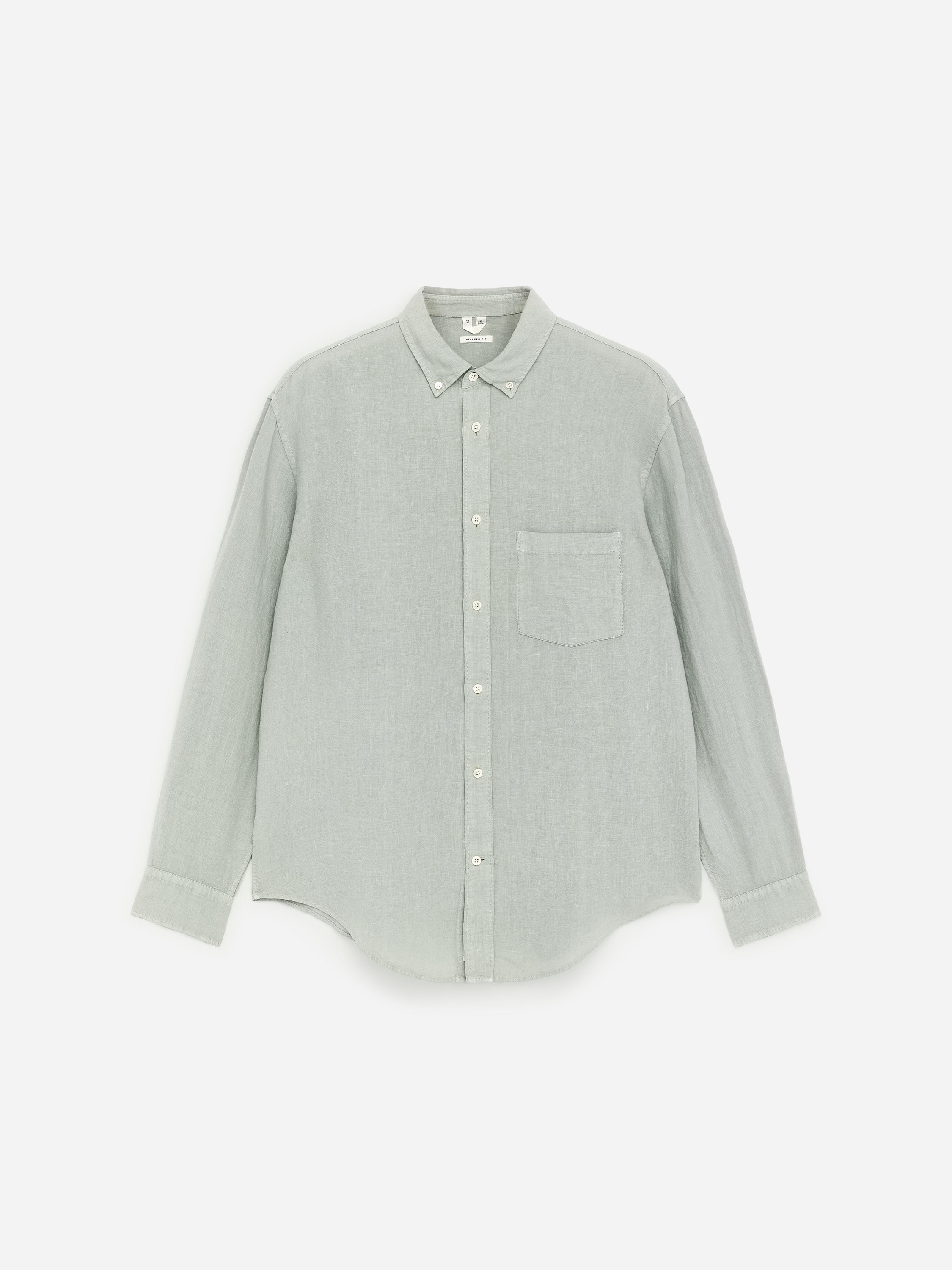 Relaxed Linen Shirt – Mint Green – Men – ARKET SE