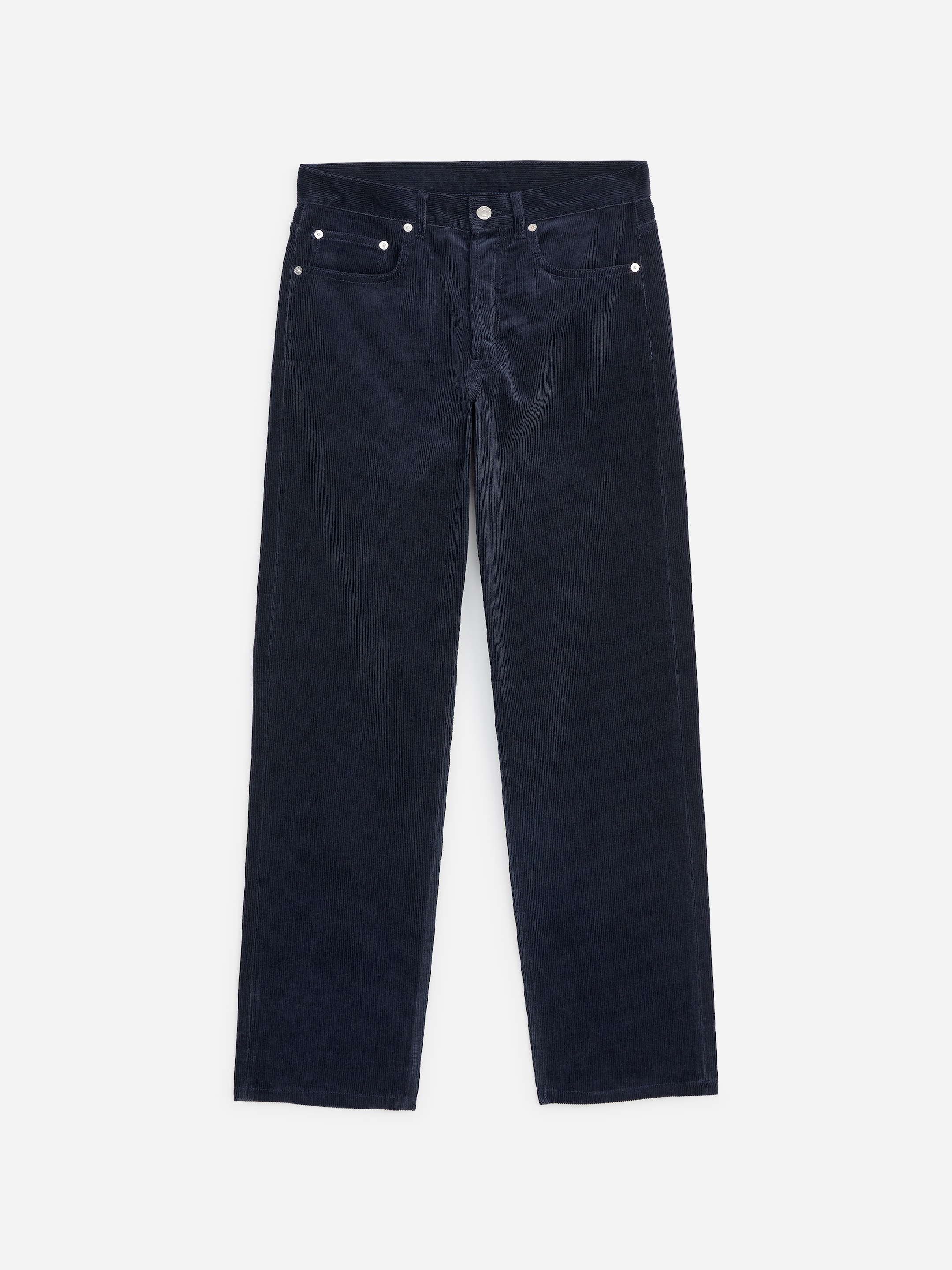 OCEAN Loose Straight Cordhose-Blue-20033