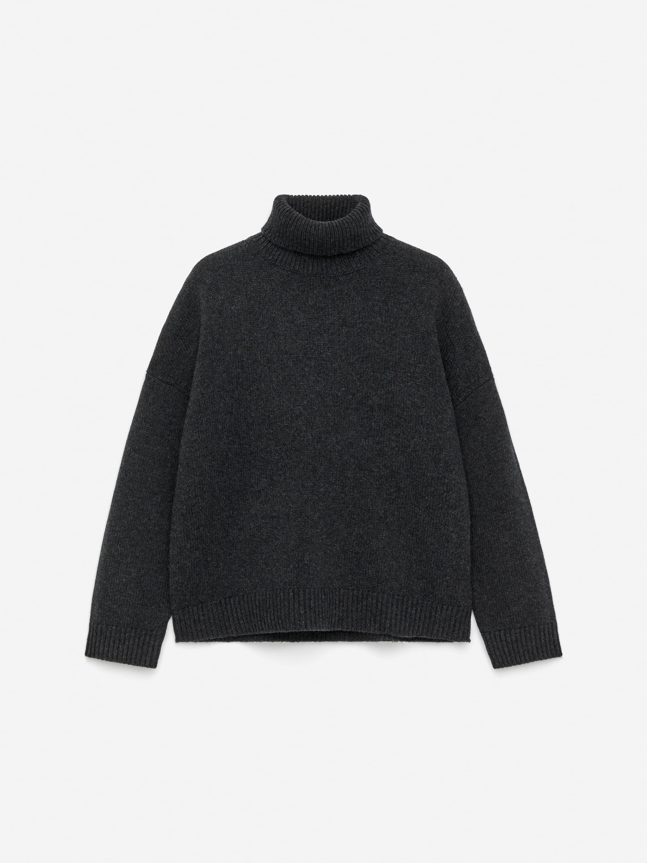 Ulltröja med polokrage - Grå - Loose fit - Men - StillMedia/DescriptiveStillLife - 2