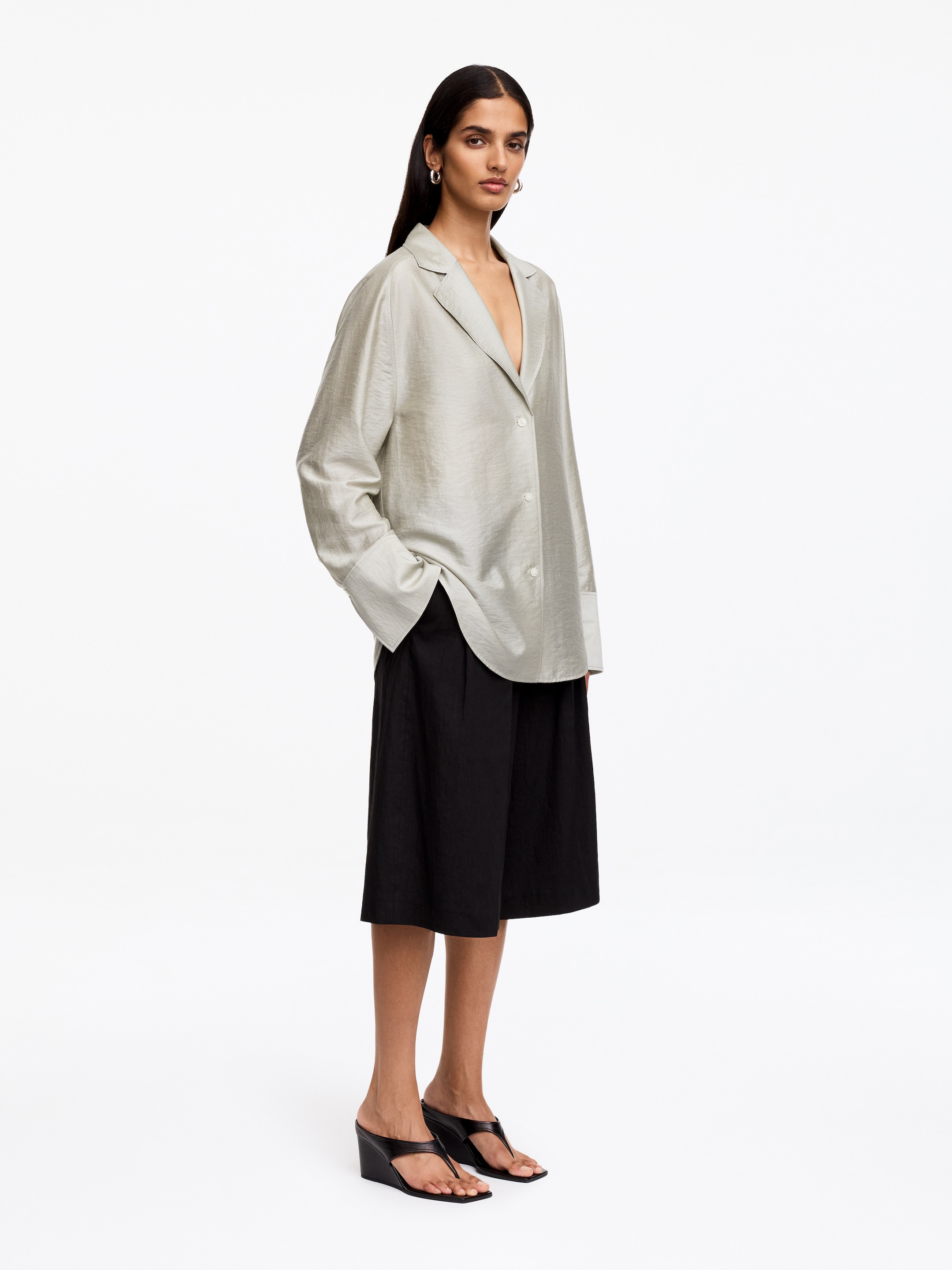 Blazer-chemise tailleur - Taupe - Relaxed fit - Femme - StillMedia/Lookbook - 3