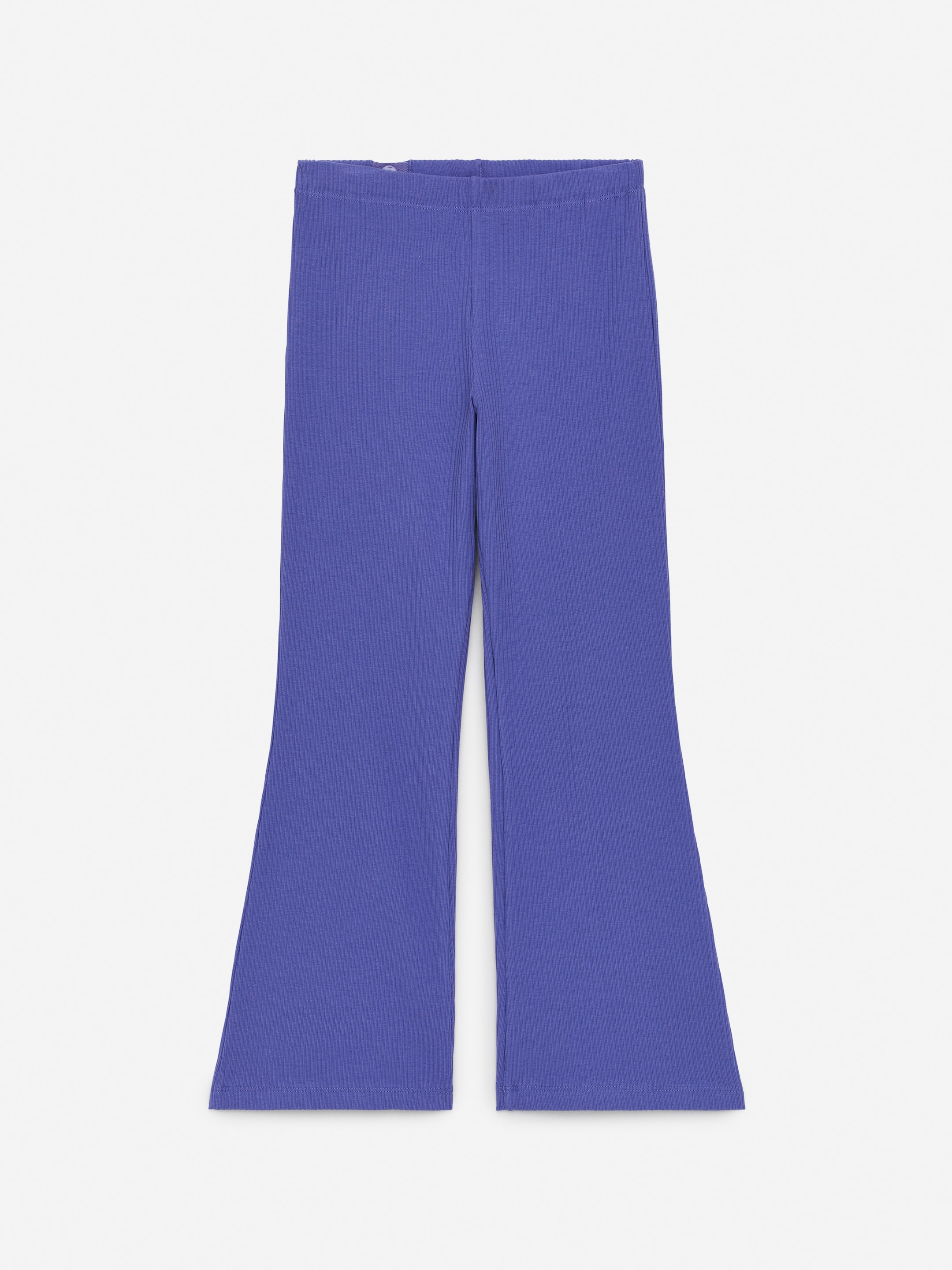 Ver imagen más grande: Leggings de canalé flared - Morado - NIÑOS | H&M ES 1