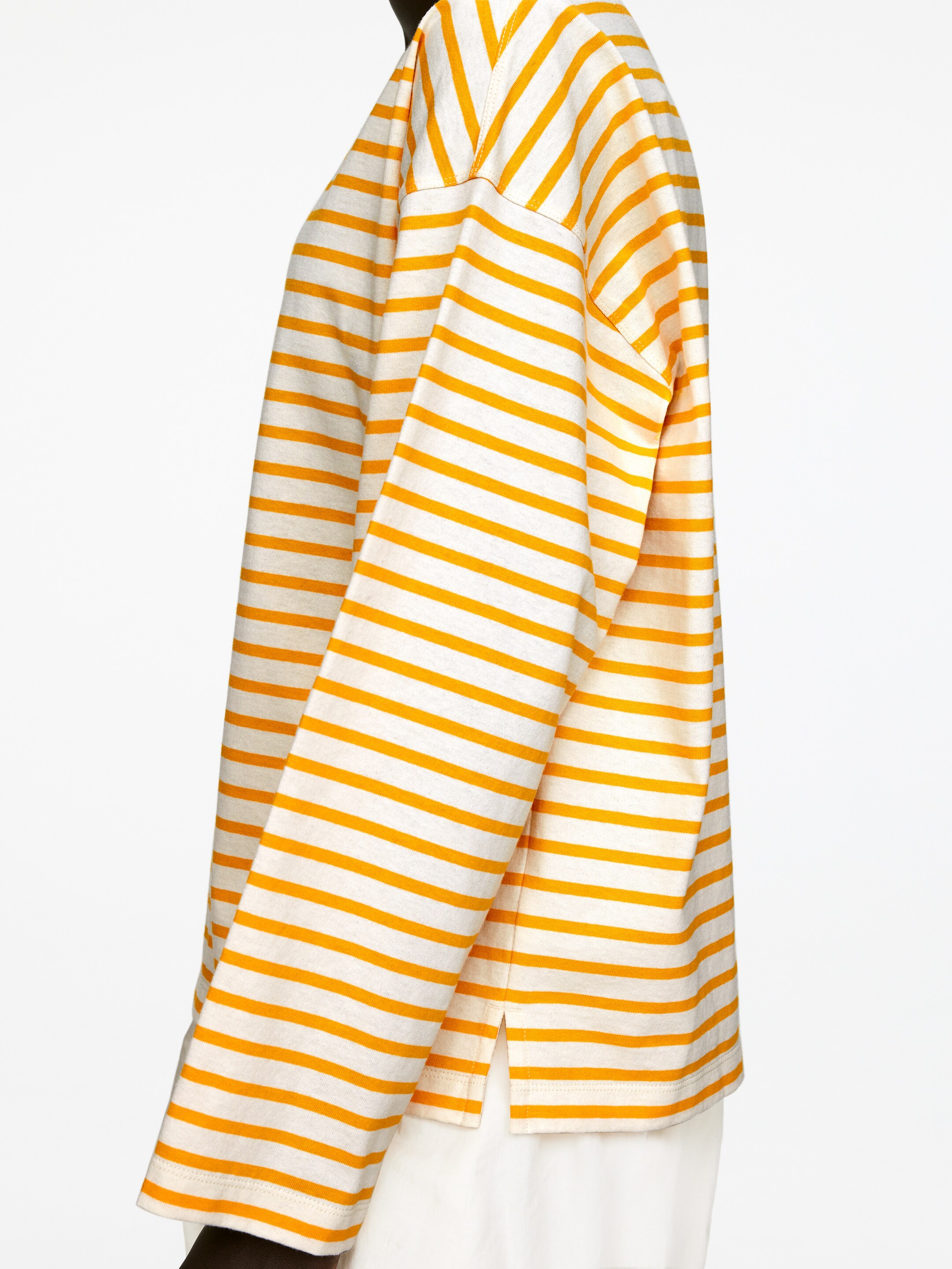 Se større billede: Langærmet T-shirt - Gul/råhvid - DAME | H&M DK 4
