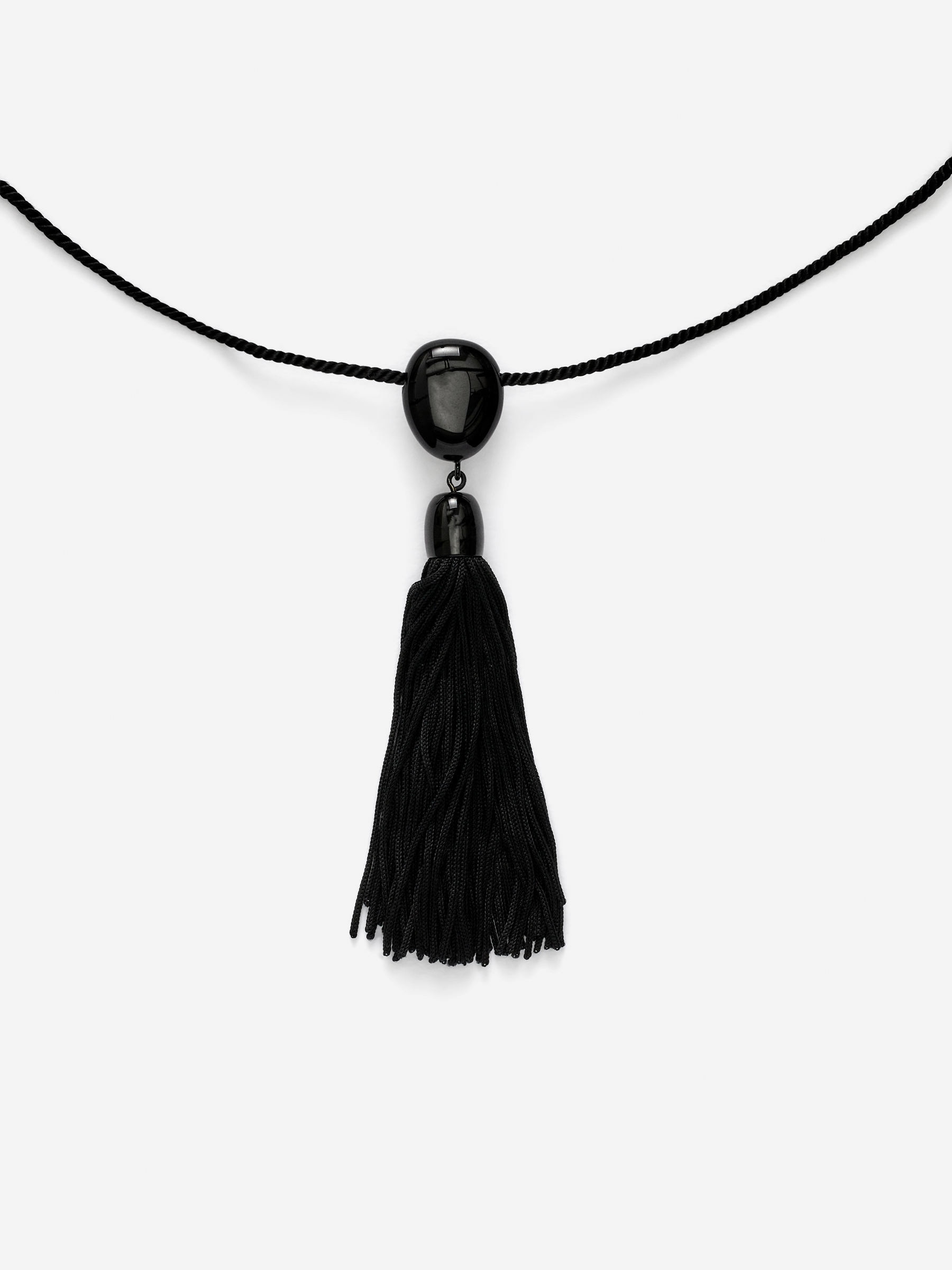 Tassel Necklace - Black - Women - StillMedia/DescriptiveDetail - 2