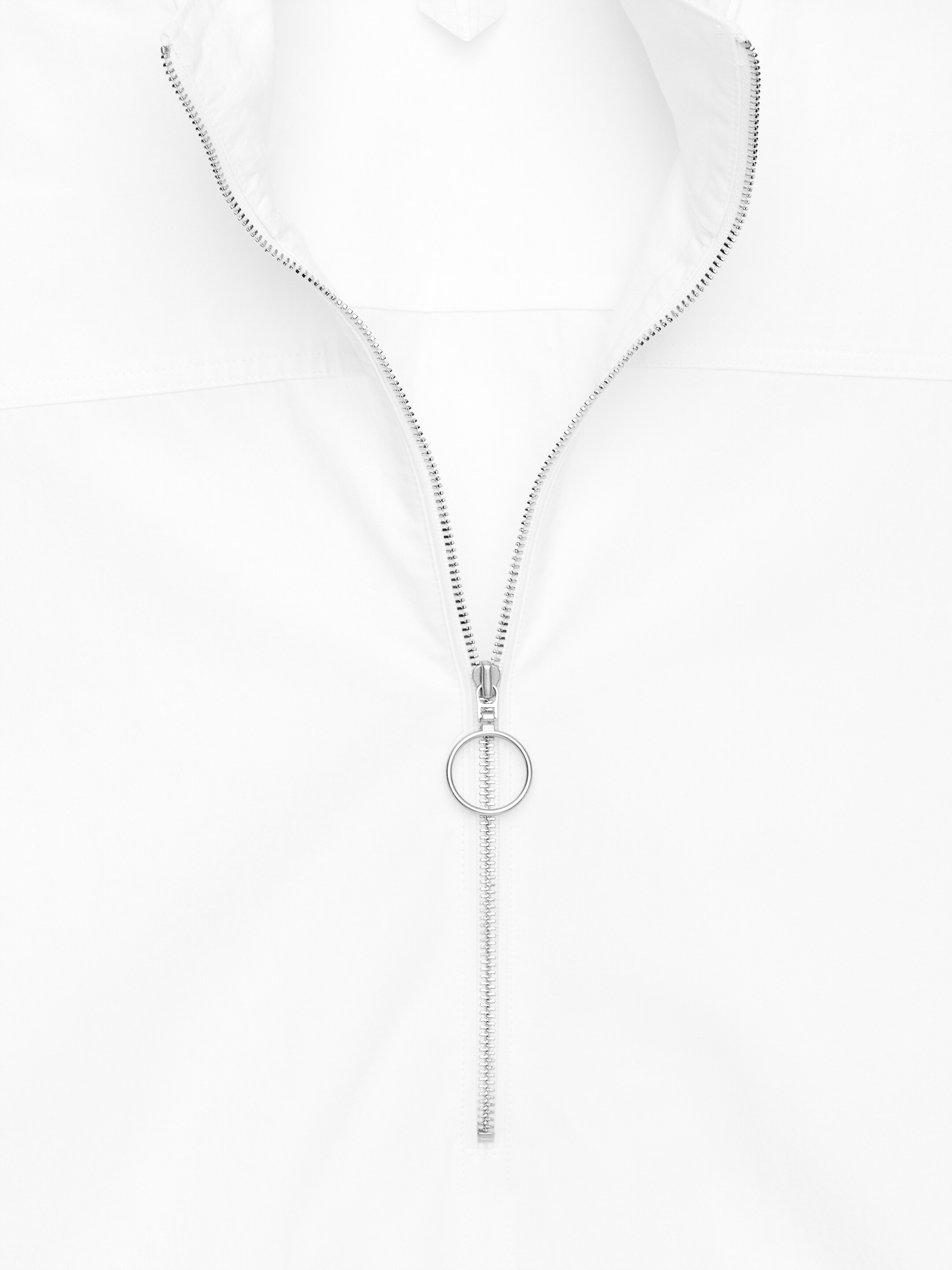 Half-Zip Shirt - White - Regular fit - Women - StillMedia/DescriptiveDetail - 1
