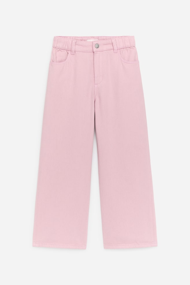 Weite Jeanshose - Rosa/Schwarz/Dunkelblau/Lila/Blau/Hellgrün/Gelb/Hellblau/Schwarz - 1