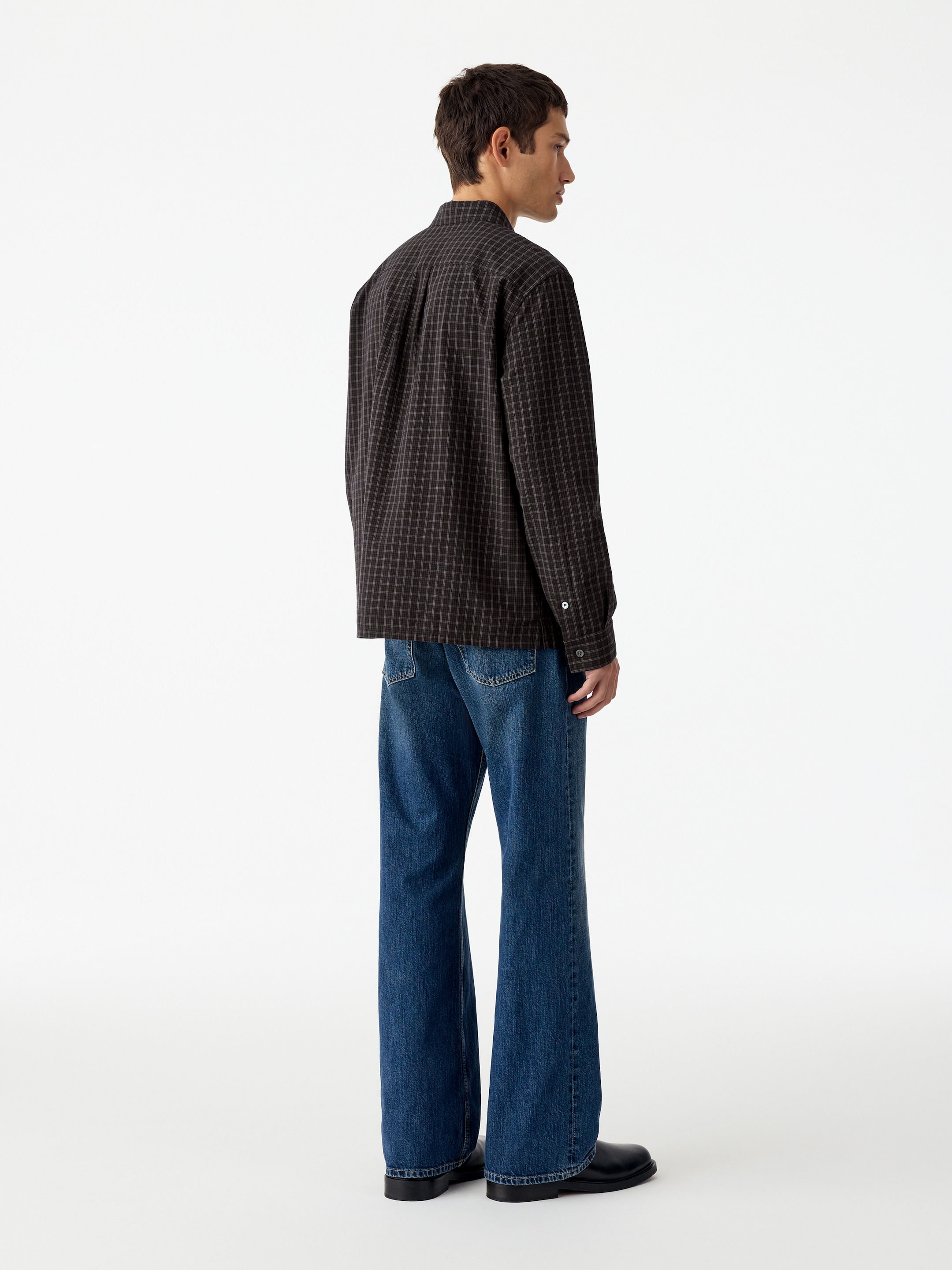 Locker geschnittenes Seersucker-Hemd - Braun/Karos - Relaxed Fit - men - StillMedia/Lookbook - 2