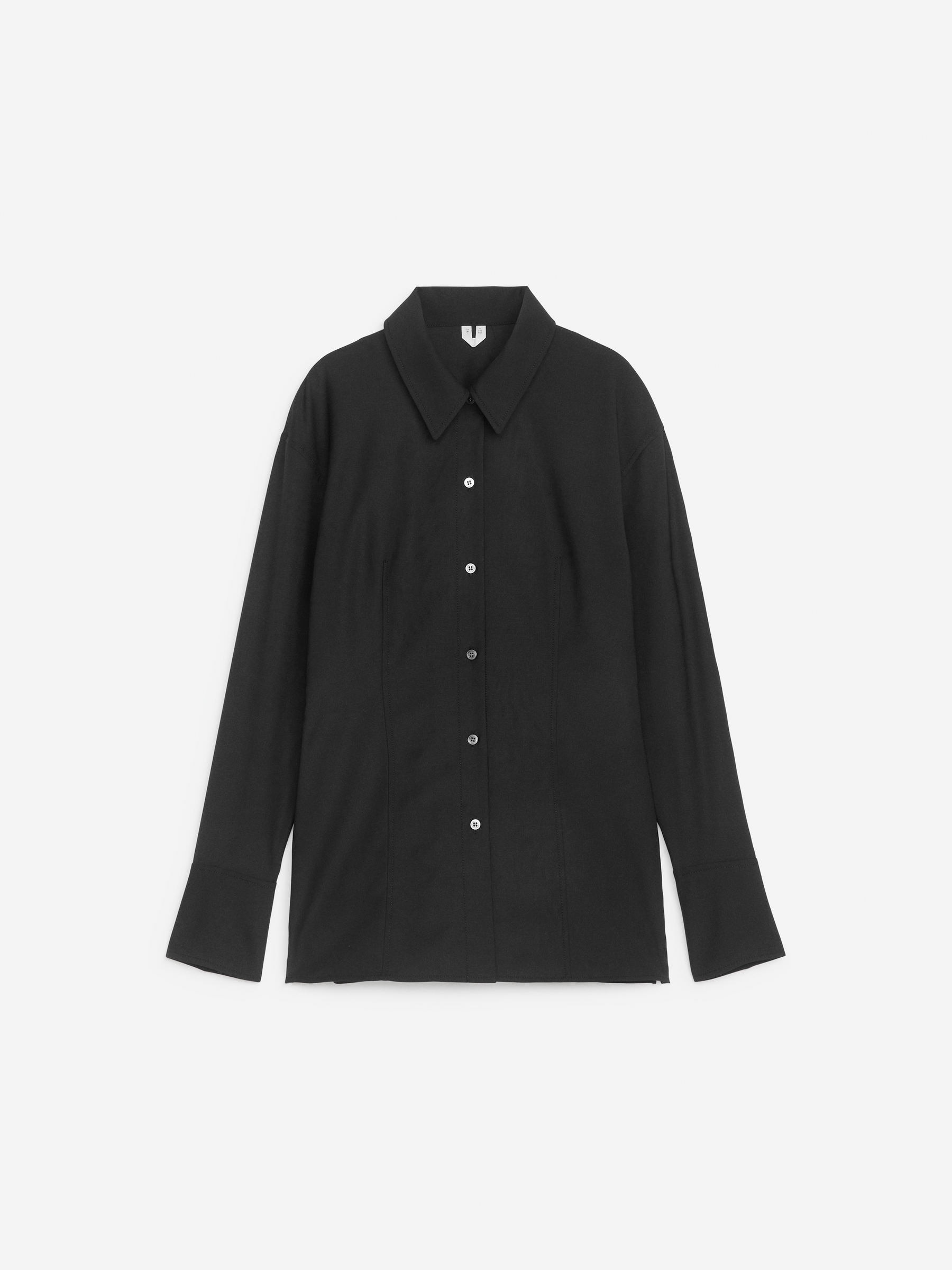 Chemise ajustée-Noir-13077