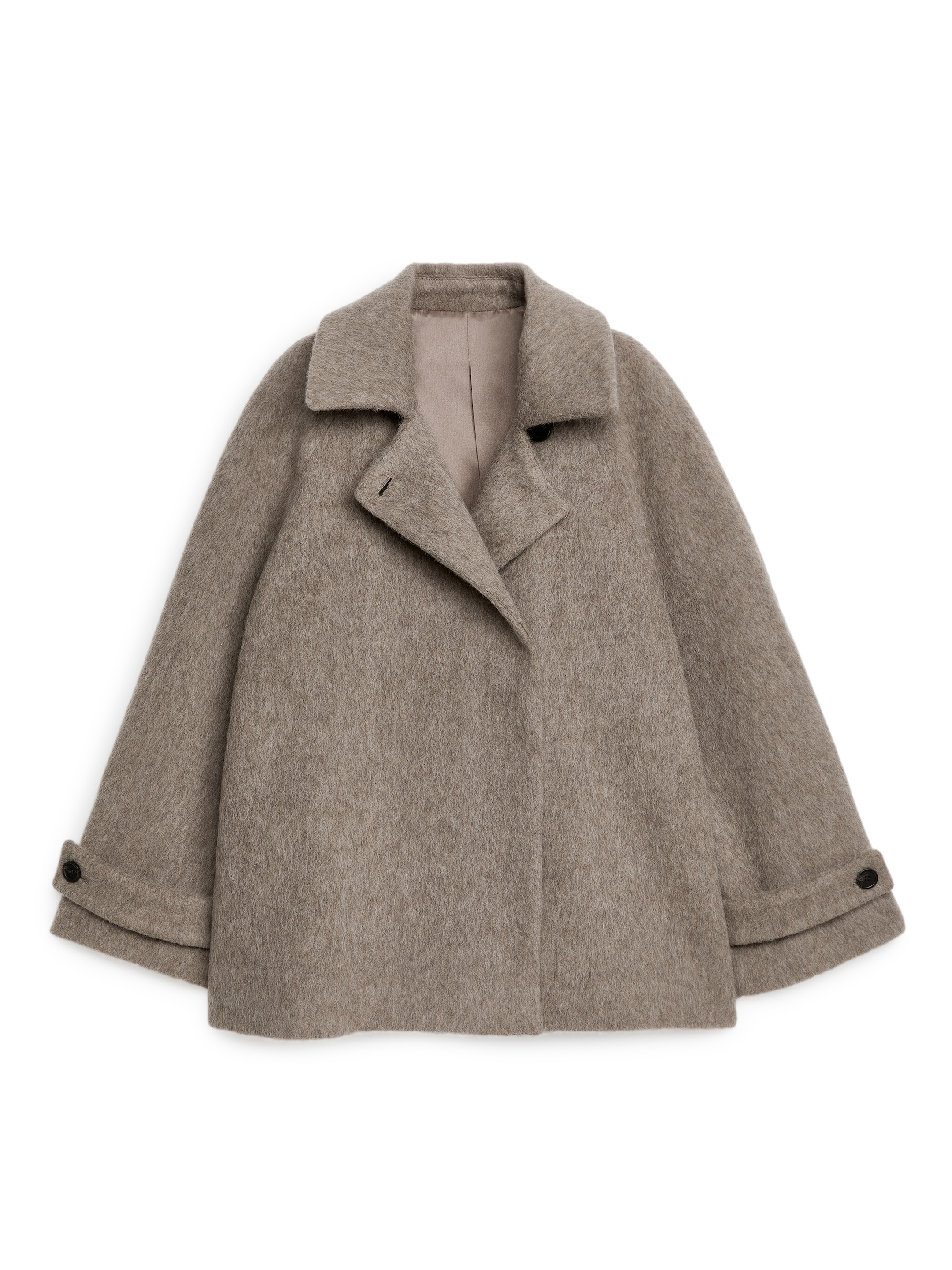 Grösseres Bild ansehen: Mantel aus Wollmischung - Dunkelbeige - DAMEN | H&M CH 2