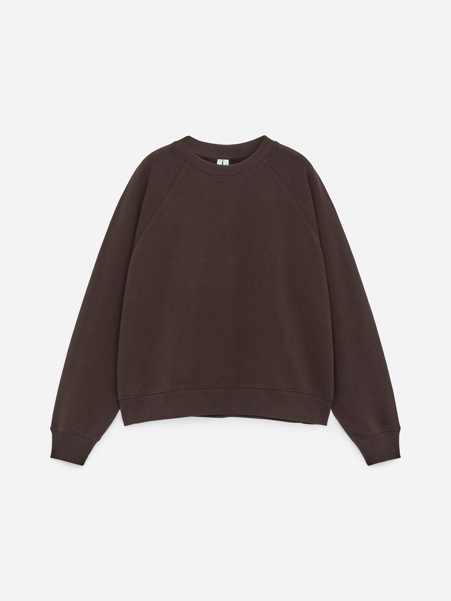 Sweat en éponge - Marron foncé/Beige poudré/Noir/Gris chiné/Bleu foncé/Vert/Bleu - 2