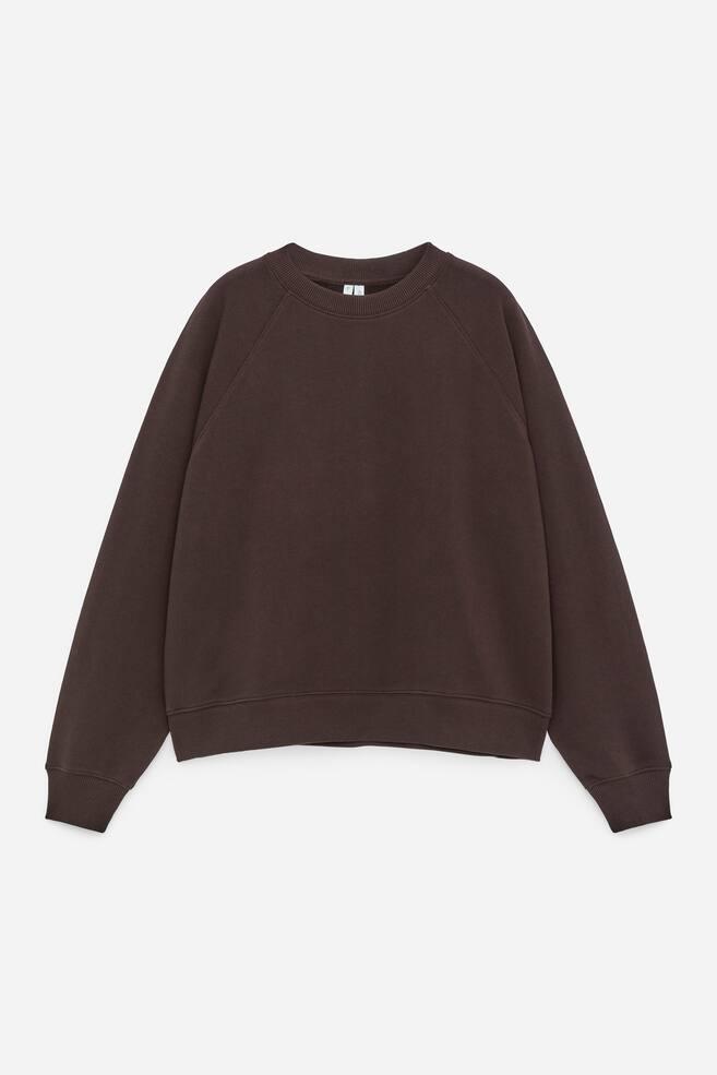 Frottee-Sweatshirt - Dunkelbraun/Dunkelblau/Graumeliert/Schwarz/Braun/Lila - 1