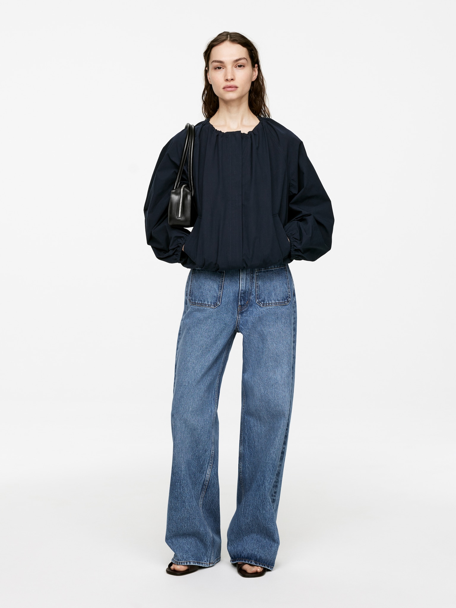 Jean évasé LUPINE - Bleu moyen/Beige/Noir/Bleu