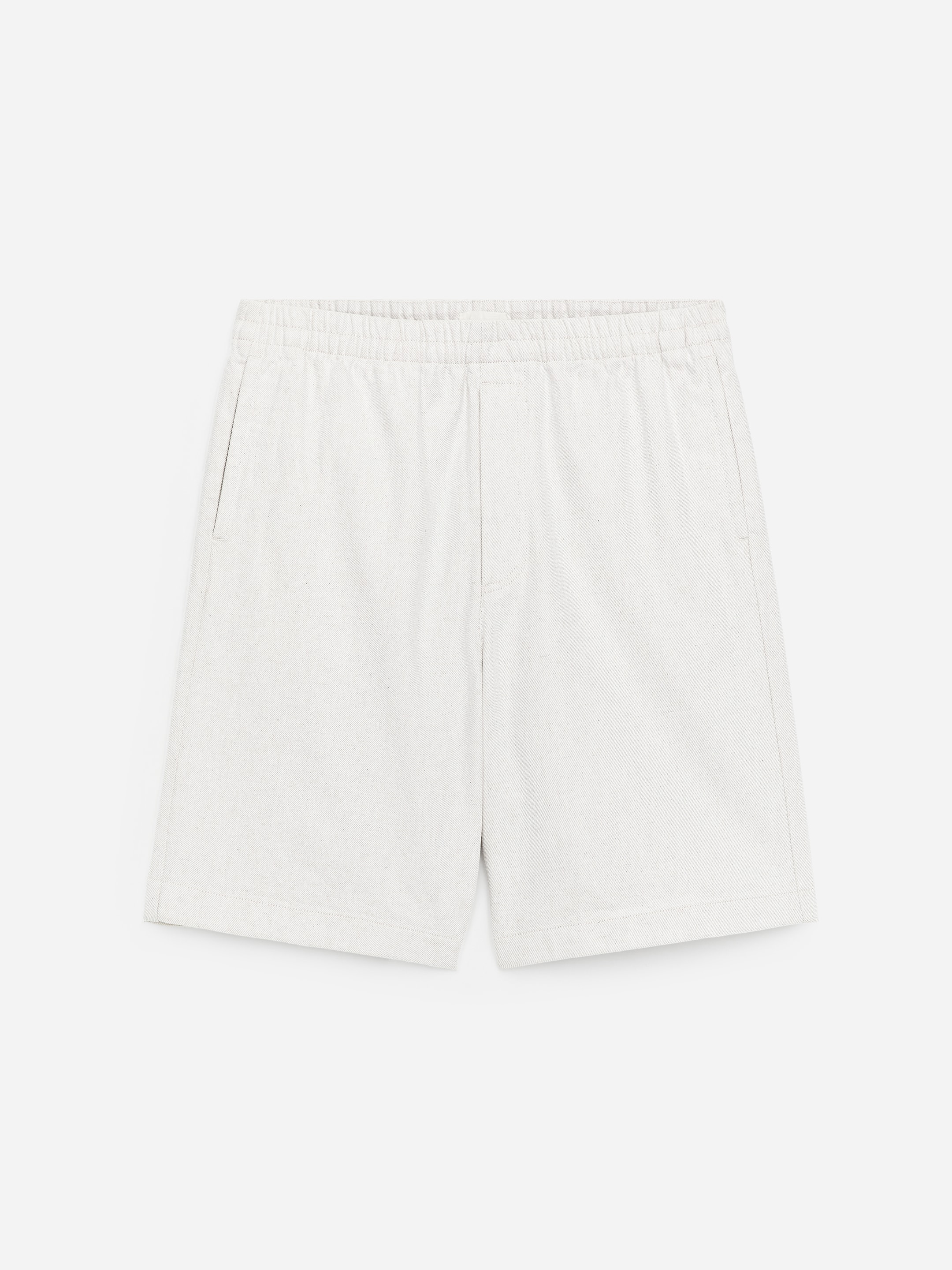 Lockere Shorts aus Baumwolle und Leinen - Cremeweiß - Relaxed Fit - Herren - StillMedia/DescriptiveStillLife - 1