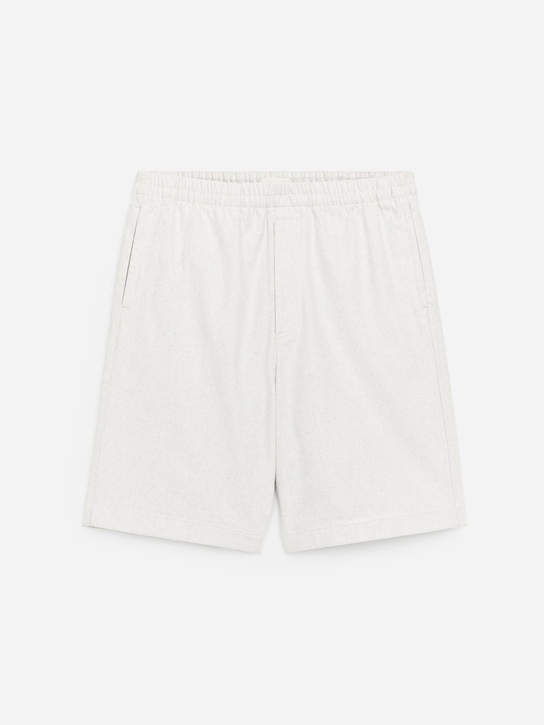 Lockere Shorts aus Baumwolle und Leinen - Cremeweiß - Relaxed Fit - Herren - StillMedia/DescriptiveStillLife - 1